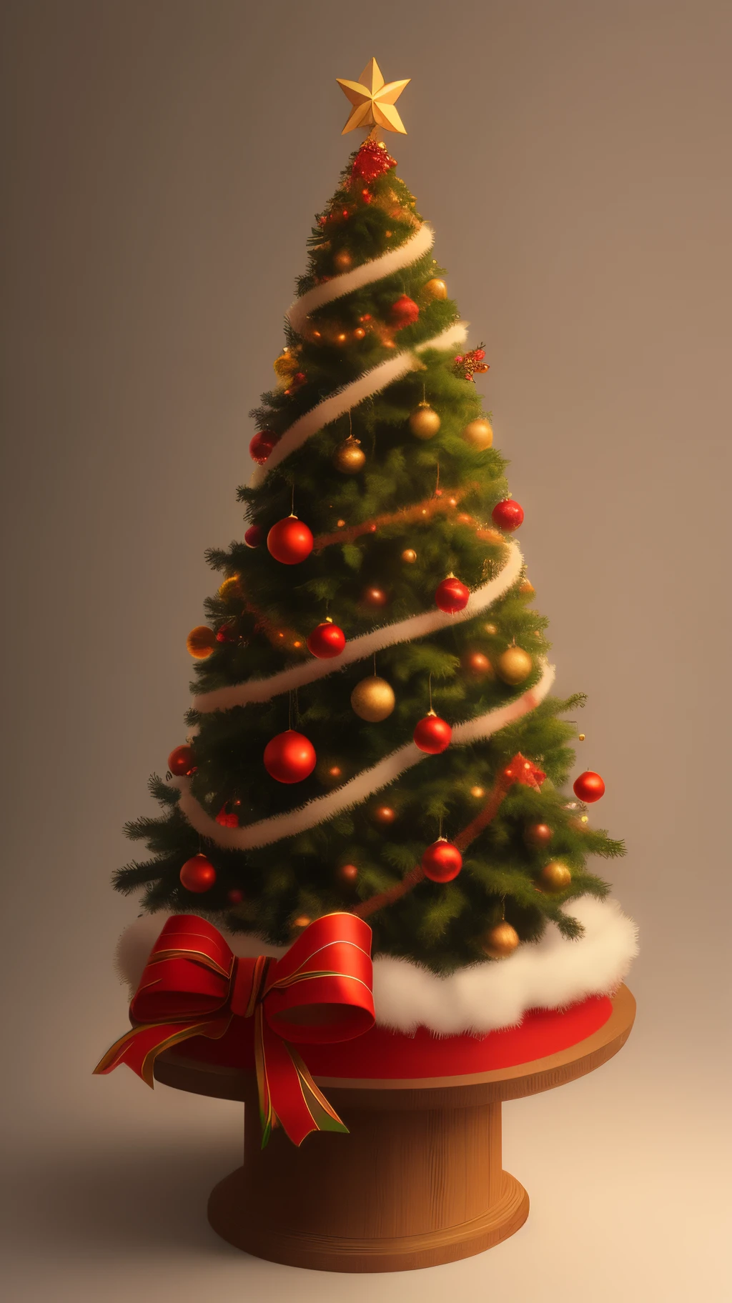 Animated Tree with christmas hat