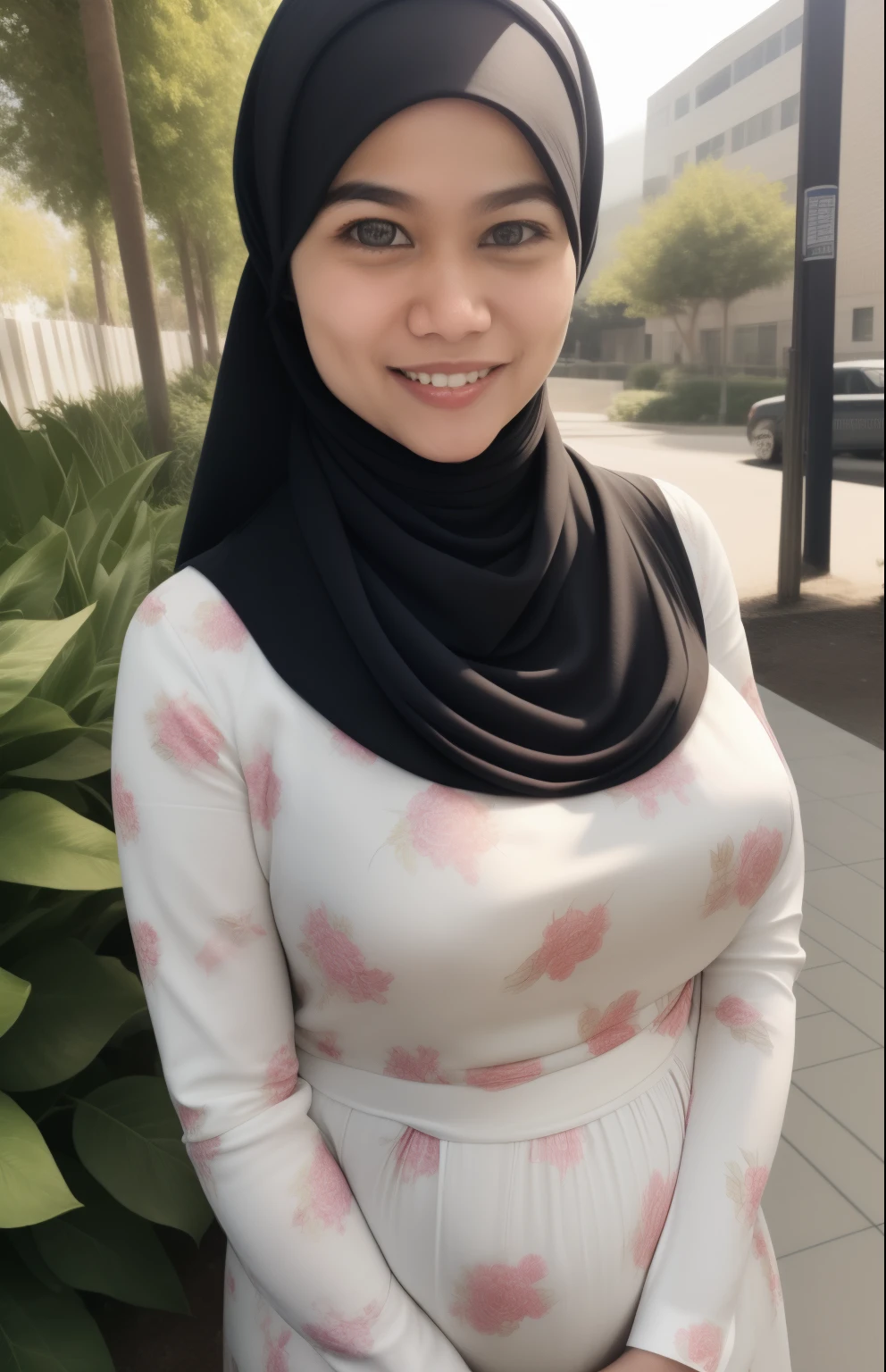 PREGNANT HIJAB MALAY GIRL,, IMF as a good Guy, TECHNOLGY, AI, futuristic, blockchain, International Monetary Fund, (MATRIX WORLD), ((look In front  at the camera SMILE and open your mouth)).