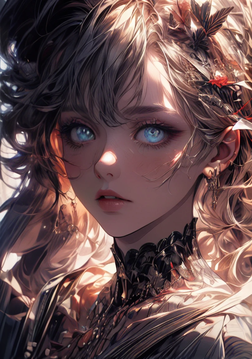 (best quality,4k,8k,highres,masterpiece:1.2), ultra-detailed, (realistic,photorealistic,photo-realistic:1.37), close-up portrait photography of a hooded woman, intense and mysterious expressions, exquisite details of the eyes and lips, beautiful detailed eyes, beautiful detailed lips, extremely detailed eyes and face, long eyelashes, dark narratives, dramatic storytelling, a sense of intrigue and suspense, colourful costumes, vibrant and contrasting colors, matte photo::1.4 shot on Lomo 800::, iridescent lighting::3, ethereal and otherworldly atmosphere, a blend of light and shadow, enchanting and captivating, a glimpse into a hidden world, alluring and enigmatic, mysterious aura, captivating gaze, strong and confident posture, the intensity of emotions, a focused and determined expression, the beauty of imperfections, cinematic essence, capturing the essence of the character, mesmerizing and evocative, striking composition, immersive and engaging, surreal elements, poetic and thought-provoking, storytelling through visuals, narrative depth and complexity, emotional depth