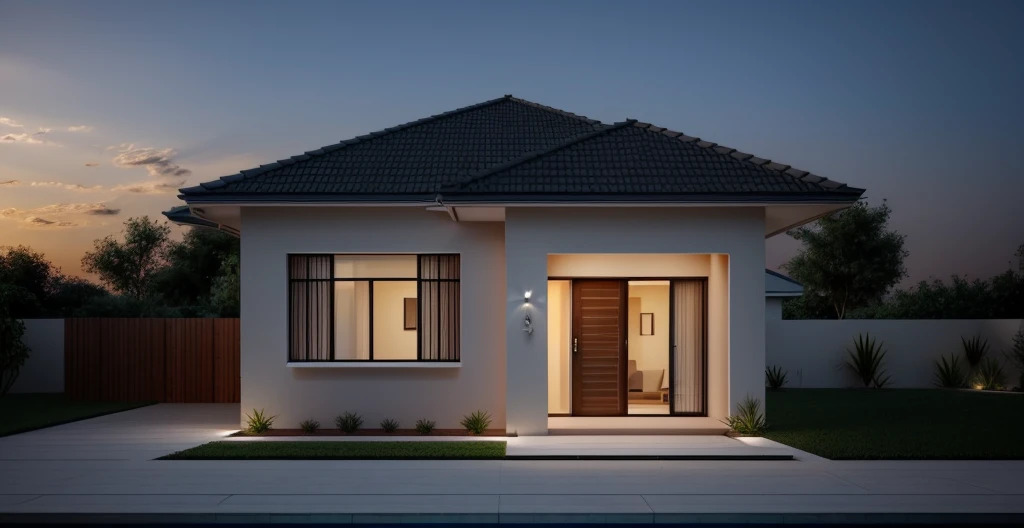 House, light, stress, 4k,