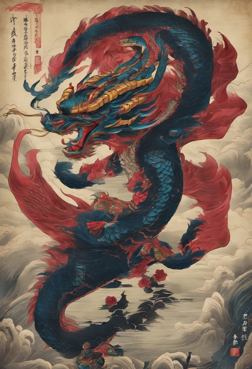 1. mythological beasts：Emphasize that Xuanwu is one of the four mythical beasts in Chinese mythology，With mysterious power and symbolic meaning。
2. Turtle and snake fusion：The image describing Xuanwu is a huge turtle，There is a long snake tail on the back，Symbolizes longevity and defense。
3. faucet：Emphasize that Xuanwu’s head is a dragon head，Represents power、Nobility and wisdom。
4. carapace：Description Xuanwu&#39;s body is covered with a hard carapace，This is its defensive weapon，Can resist various attacks。
5. quadrupedal：Emphasize that Xuanwu has four strong legs，can walk on land，It is also possible to swim in the water。
6. wings：Description Xuanwu has a pair of wings on his back，Although not commonly used for flying，But it can increase its majesty。
7. 火焰：Emphasize that Xuanwu&#39;s eyes often flash with flames，Symbolizes its strength and passion。
8. mystical colors：Emphasize that Xuanwu is often depicted as a mysterious creature，Possessing supernatural strength and wisdom。
9. eastern style：Describe my wish to present Xuanwu&#39;s paintings in an oriental art style，Such as Chinese ink paintings or Japanese ukiyo-e。
10. Traditional cultural elements：Emphasize that I hope to add some traditional Chinese cultural elements into the painting，Such as moiré、Lotus, etc，to increase its artistic and symbolic meaning。