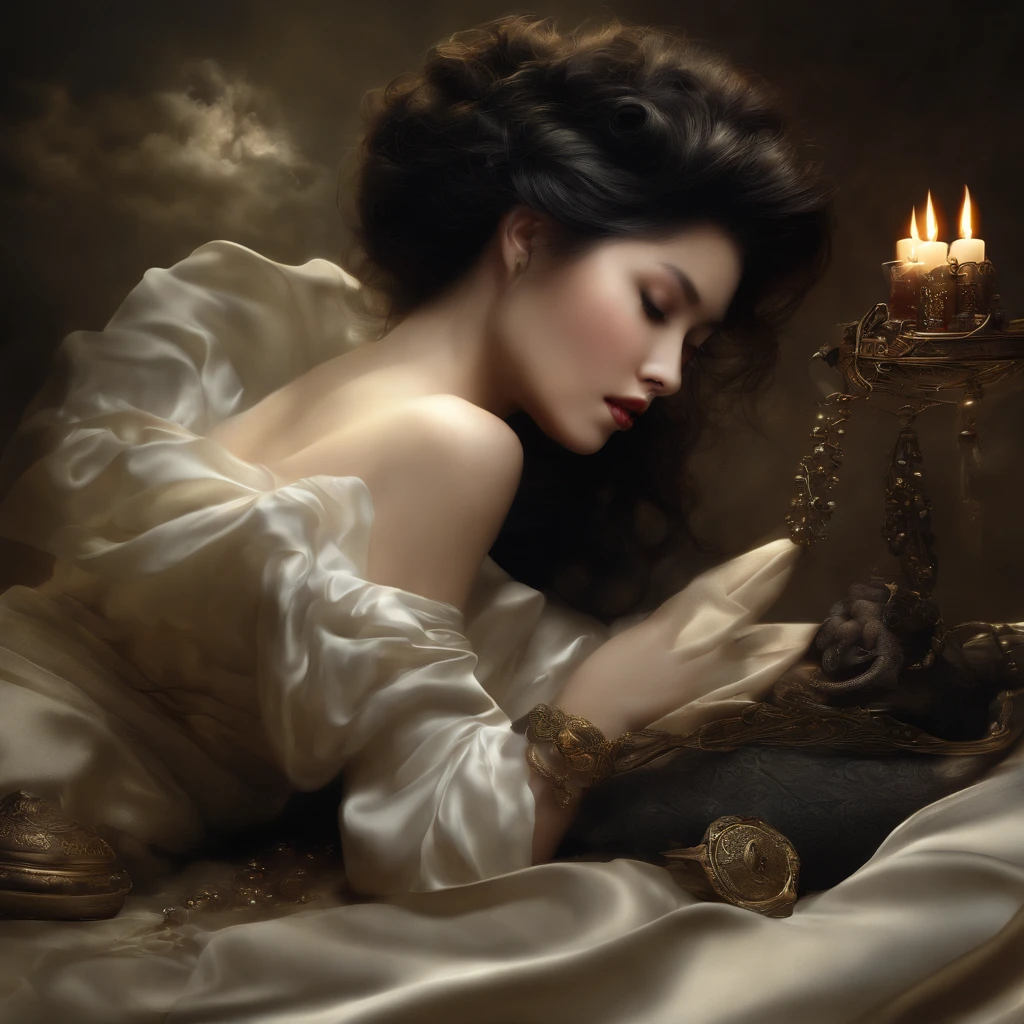 Best quality, Masterpiece, 超高分辨率, (photograph realistic:1.4), surrealism, Dream-like,fusionart, Shadowdancer, shadow magic, darkness control, stealth, shadowstep, umbral spells, hidden blade,