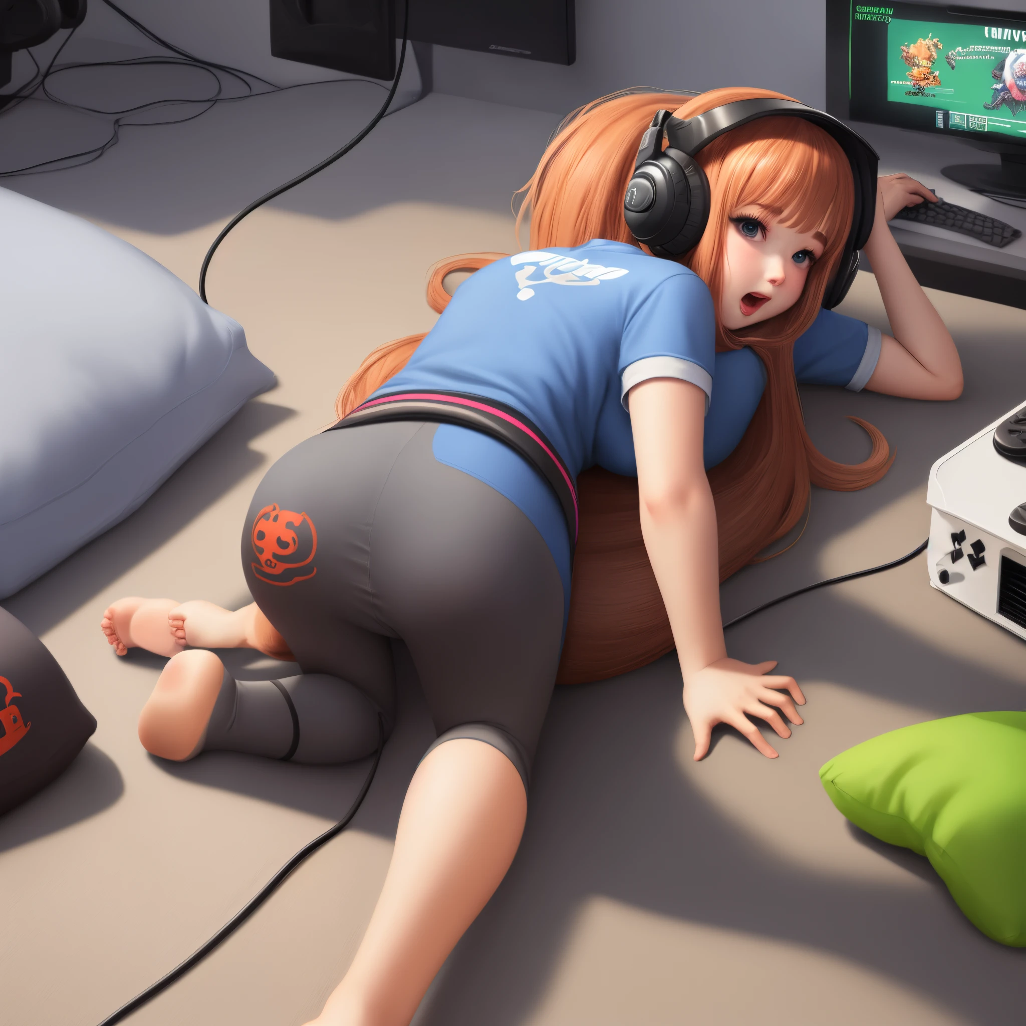 Gamer long girl