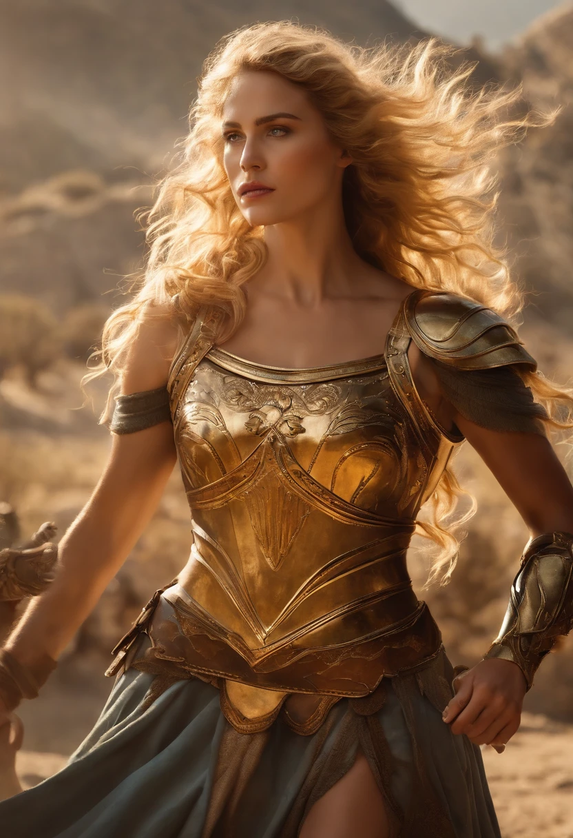 A selfie of Helen of Troy practicing battle strategies with her loyal soldiers, dressed in armor and holding a sword,The Iliad,In Greek mythology, Helen of Troy is depicted as the epitome of female beauty and allure. She is typically represented as a woman of great elegance, often with long, flowing hair – usually blonde or golden as per ancient Greek aesthetics. Her eyes are often described as captivating, and her face, perfect and serene. As the most beautiful woman in the world, her countenance is one of grace and magnetism, often depicted adorned in fine clothing and jewellery, fitting her royal status., female