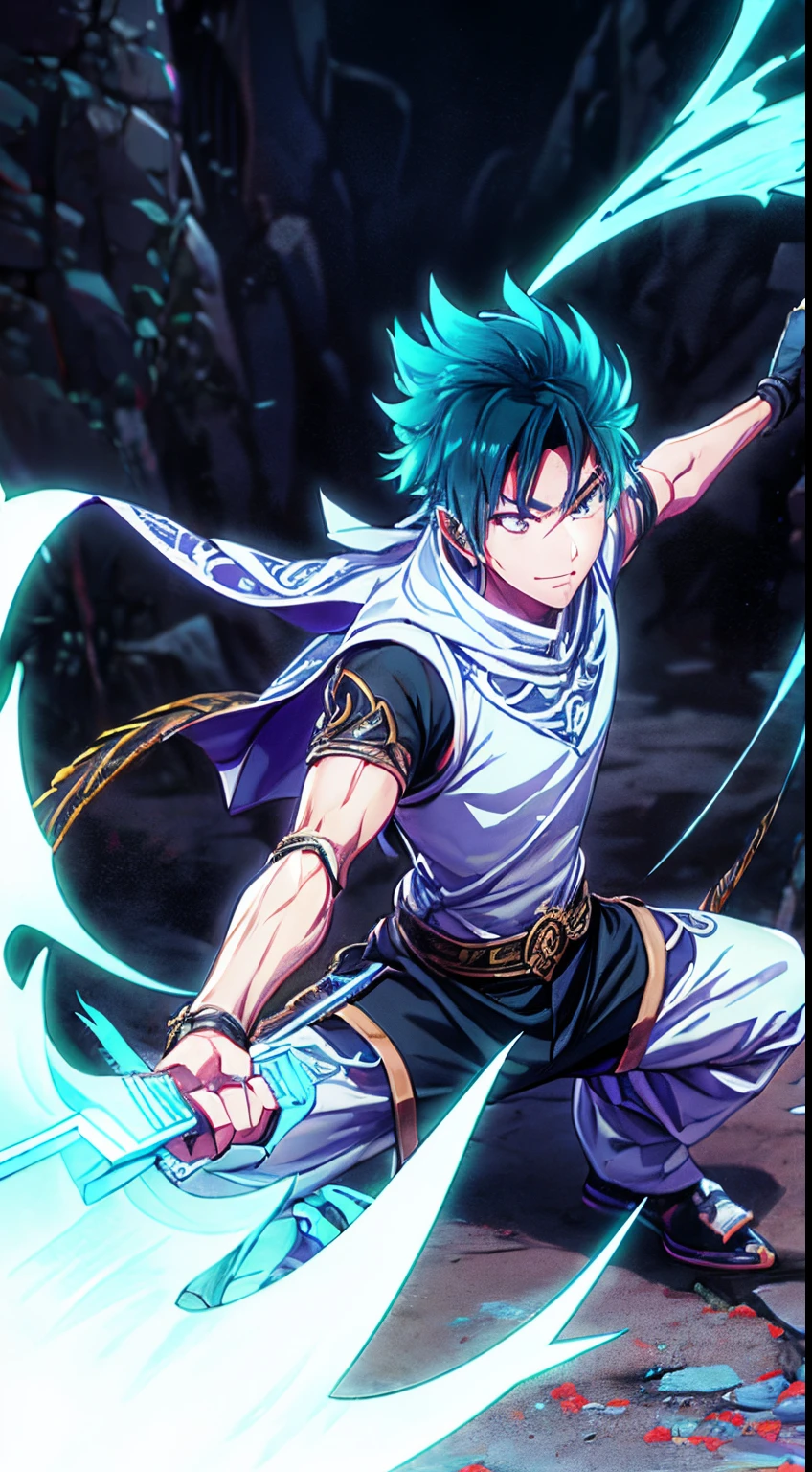 Lin Hao, a male figure, brandishes a metallic blade, flanked by the toxic aura of a spider. Leading the enigmatic assassin organization, he strides with confidence through the fantasy world's battlegrounds, commanding awe and respect.