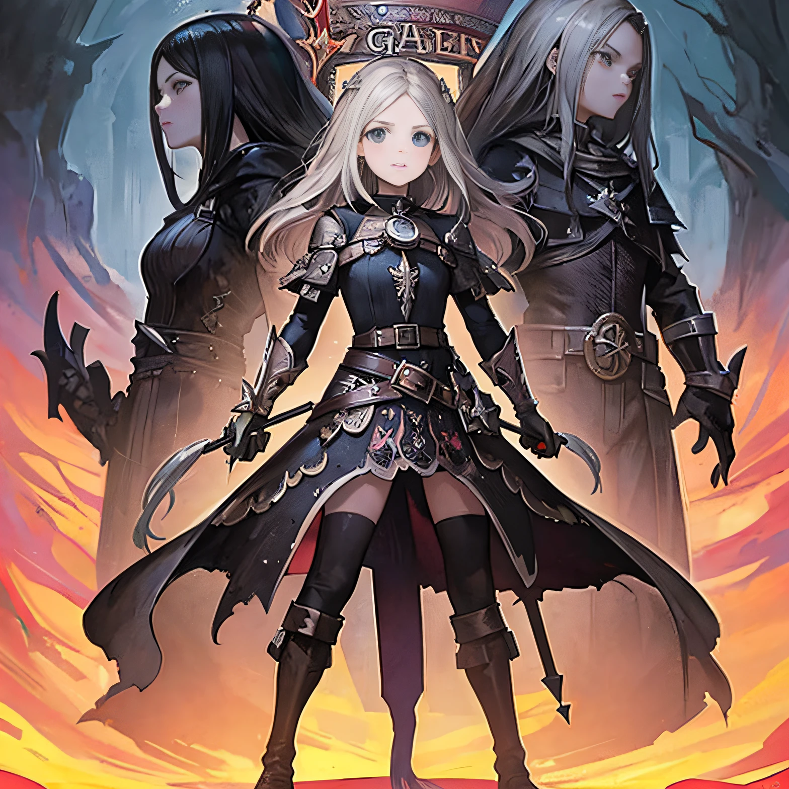 La portada del libro, la bruja y la doncella, de Bravely Default II, artgerm comic, Artgerm detallado, Estilo Ivan Talavera y Artgerm, Artgerm y Atey Ghailan, artgerm extremadamente detallado, Artgerm y WLOP, Artgerm y Rossdrew, Aly Fell y Artgerm