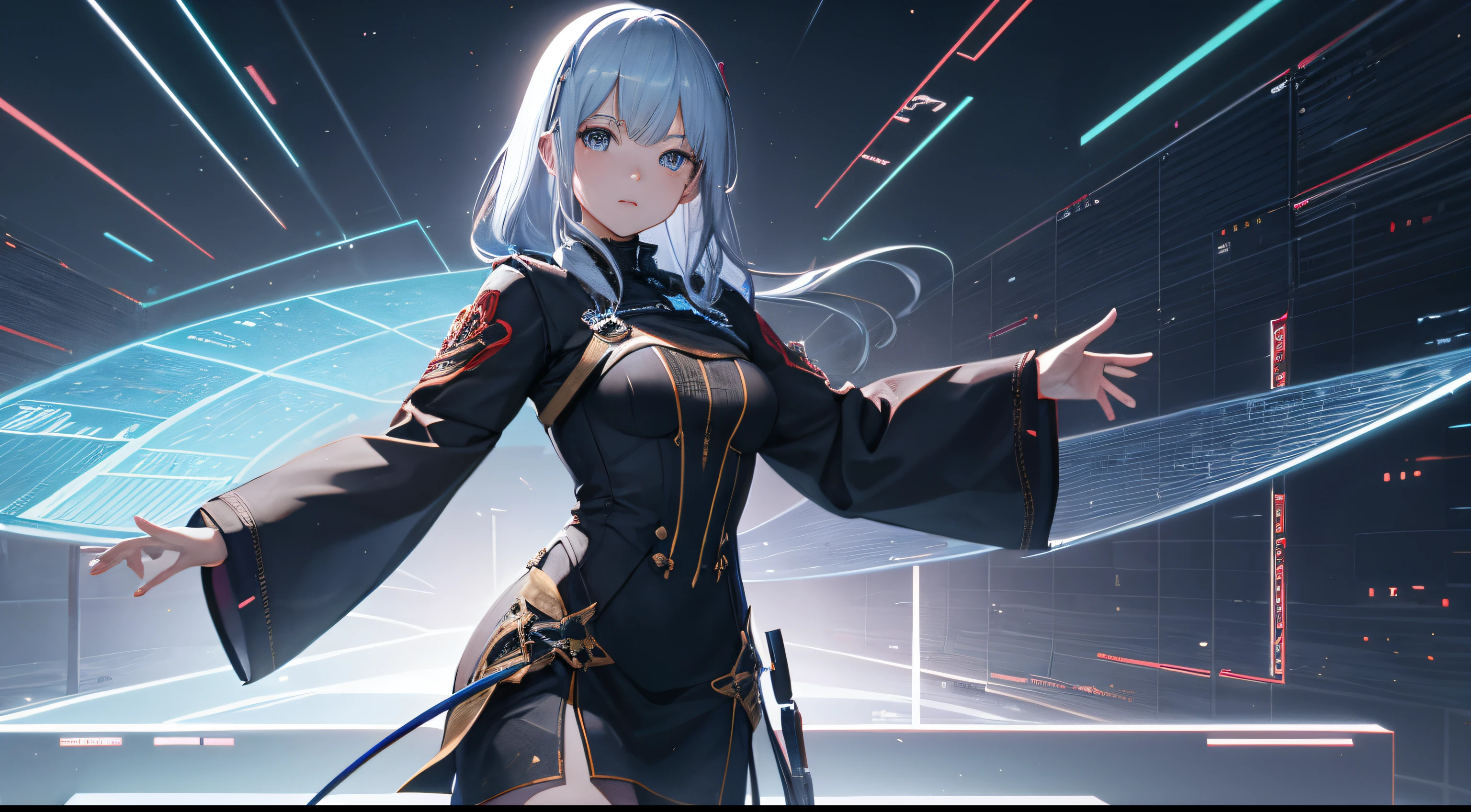 Engaging 3D visualization featuring stunning graphs、glinting