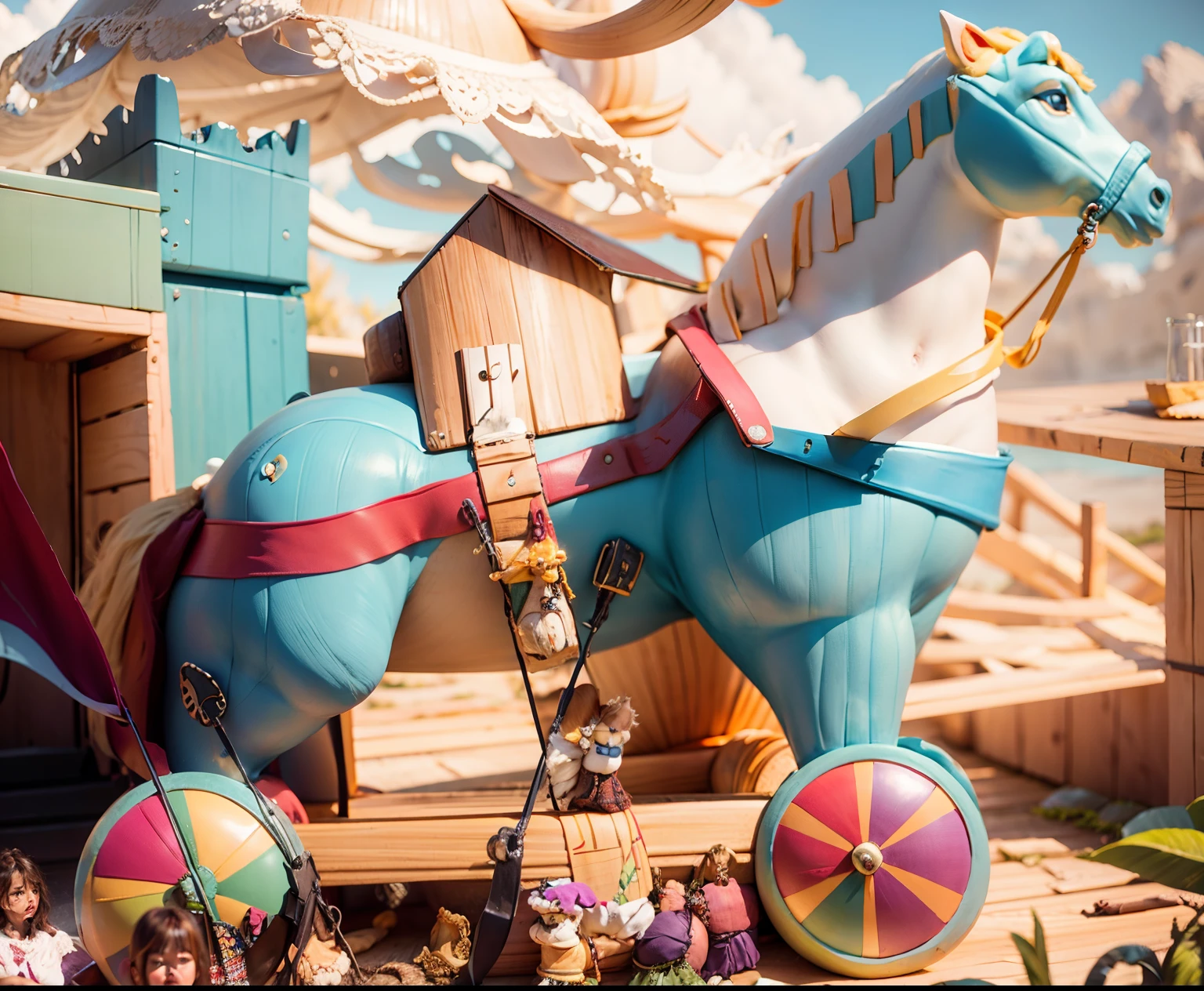 wooden horse