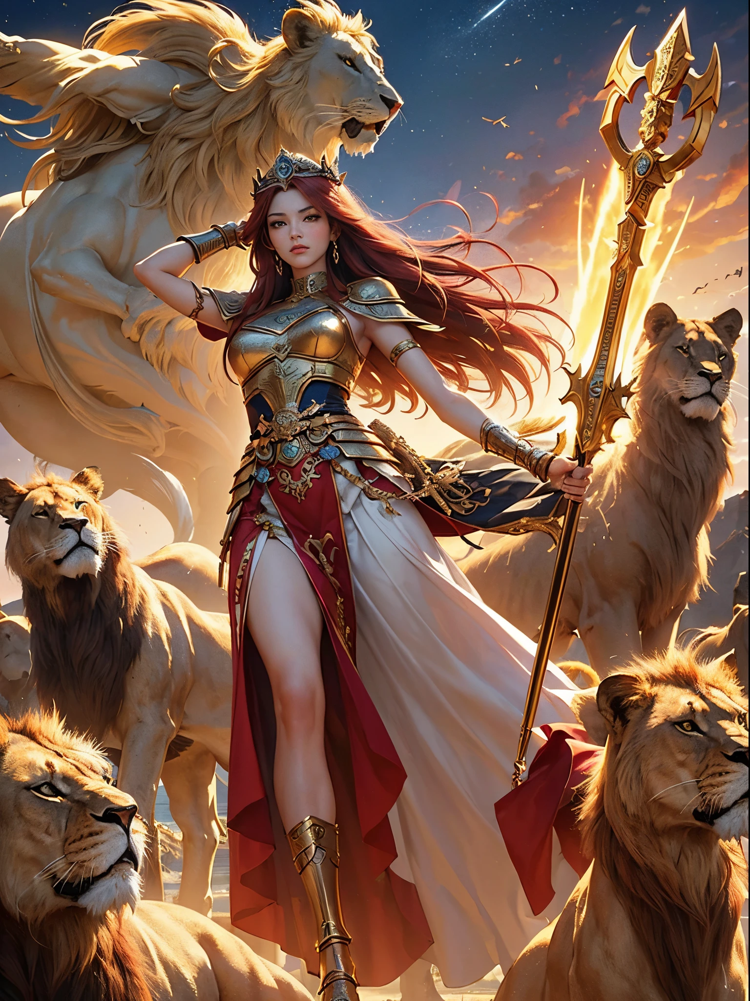 Create a digital artwork showcasing Athena's battle against the fearsome Gorgon, Medusa
