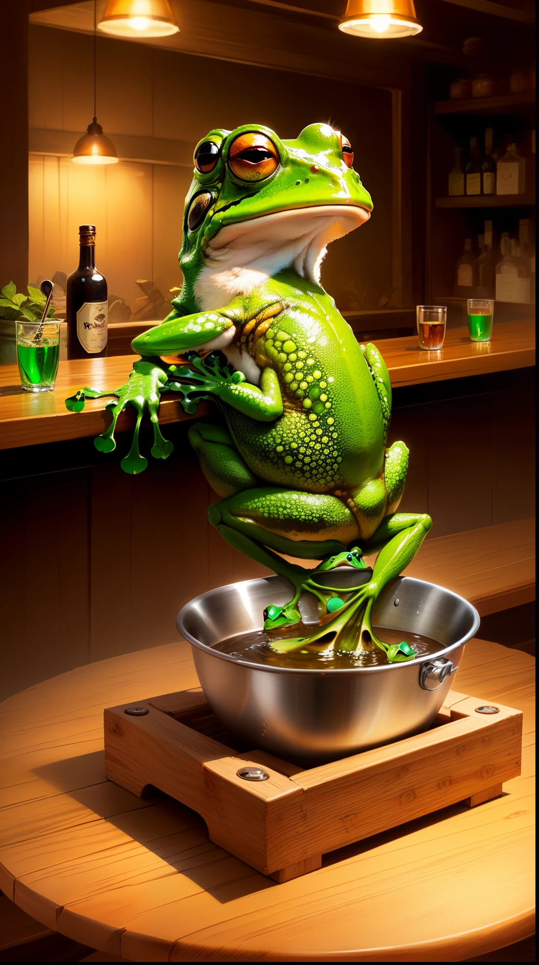 kava bar full of frogs