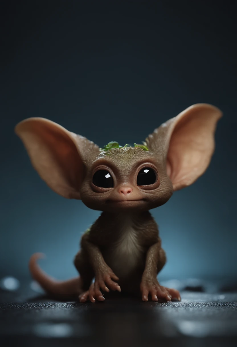 Cute alien creatures,Tiny creatures, (CBZBB:1.25), ((gremlin),Zhkute, Small, baby, Beautiful, Fantasy art, deviant art, trending artstation, Digital Art, Detailed, Realistic, humanoid, character, tiny, Cinematic shot, cinematic portrait of a mole gremlin, cute character, looks like a gremlin, large ears, elongated nose, five toes on paws, a huge acorn in its paws, 真实感, Realism, tmasterpiece, Brad Jongsan walks in the jungle (Night of the Fireflies), (higly detailed: 1 1), rough face, natural skin, hiquality, NSFW, pretty eyes, (Detailed face and eyes), (s face: 1 2), tumult, Complementary, real-photo, .....PSD, Lightweight Film Photography, sharp-focus, contrast lighting, Detail Skin, high resolution 8k, Crazy detailing, Realistic, professional photo of a, 8K UHD, dslr, soft light, hiquality, film grains, Fujifilm XT3.
