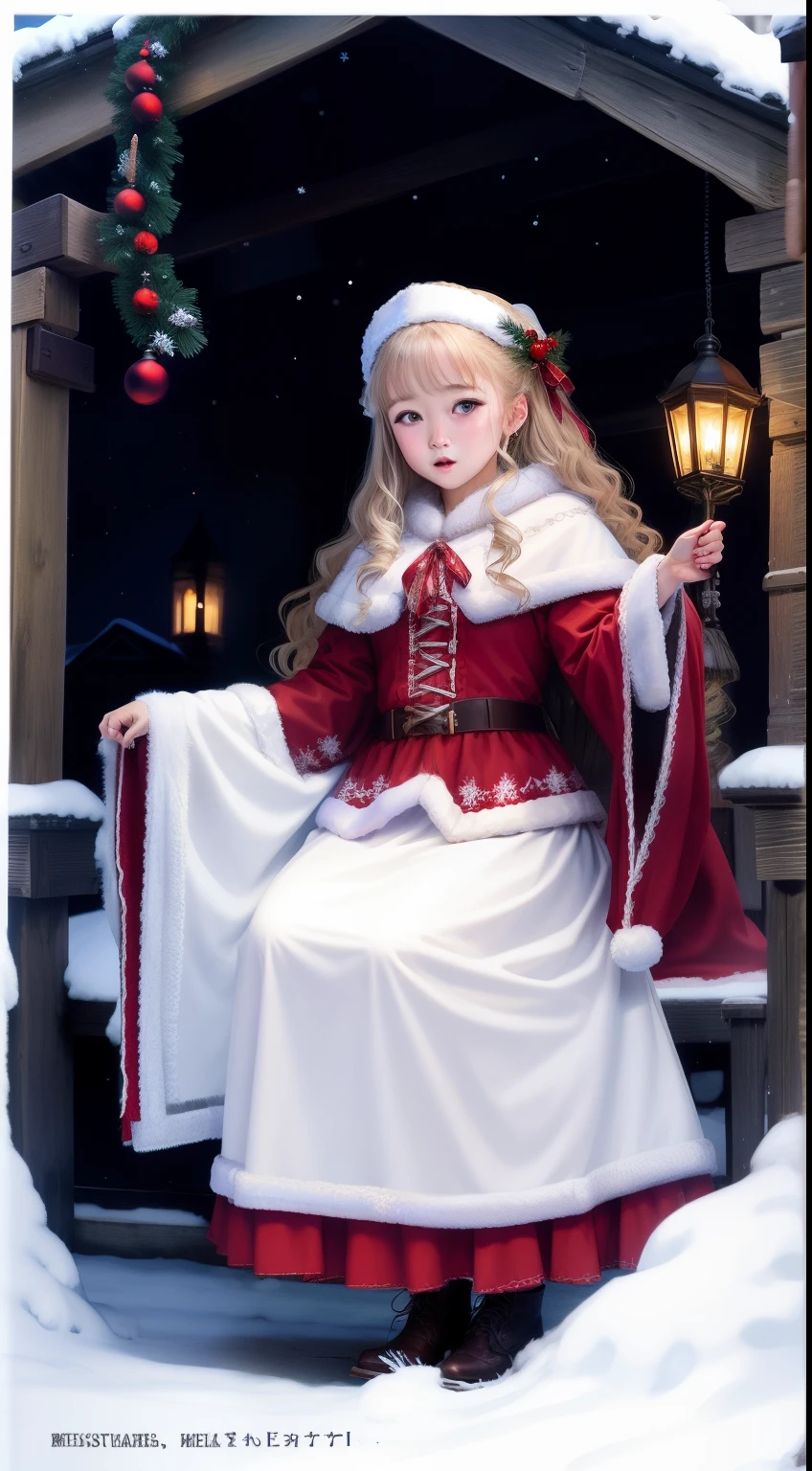 Western old castle ghost style、Christmas version