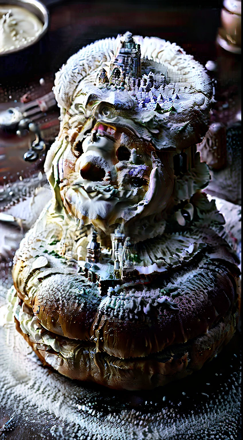 Western old castle ghost style、Christmas version