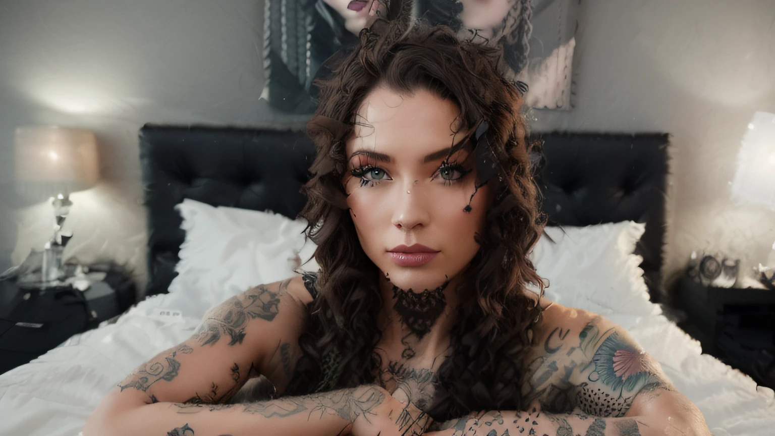 megan fox as a y tattoo and color hair