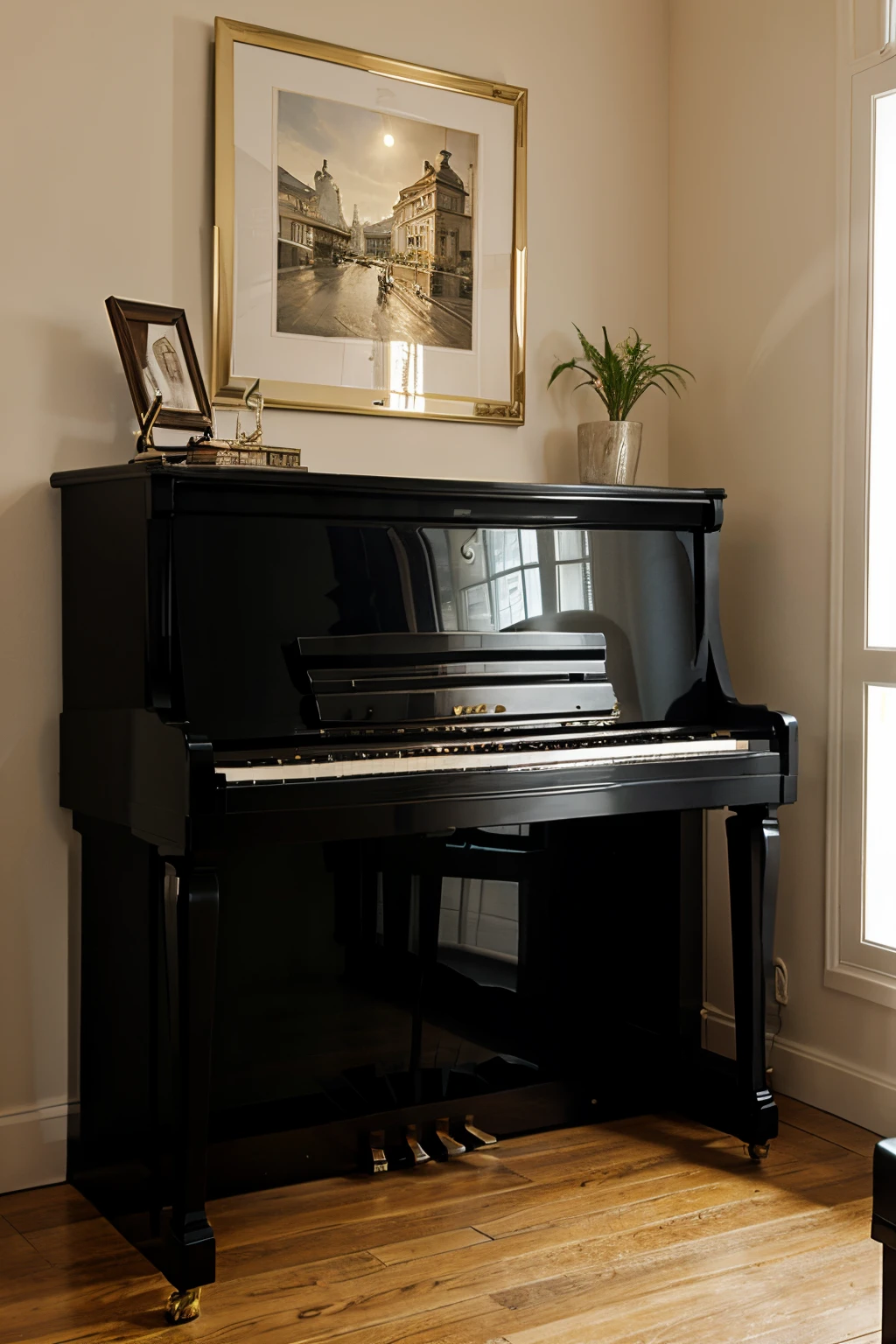 upright piano in a fancy house