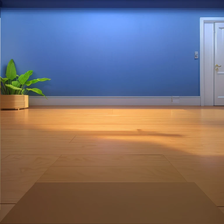 Cartoon room and cat nest, random background scene, open shiny floor, Personal room background, shiny floors, interior scenes, interior background art, bedroom background, Realistic establishing shot, dance hall background, arte de fundo, wooden floor, Realistic soft lighting, Detailed lighting and textures, detailed textures and lighting, Detailed natural lighting