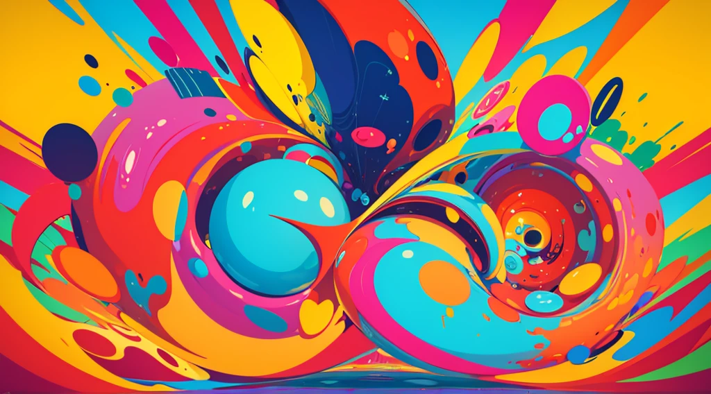 abstract, masterpiece, pure joy and happiness, bold, energetic shapes, vibrant color, feelings of elation and positivity, joyful, happiness, aesthetic, high resolution, high quality