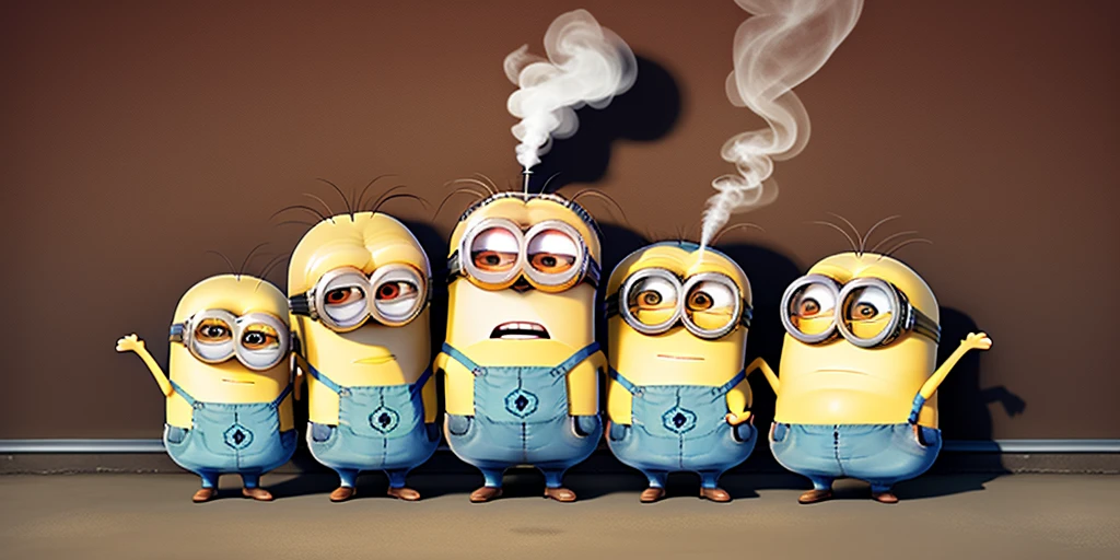 minions from despicable me smoking weed
