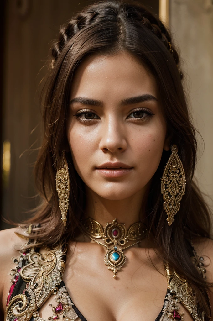 young woman's face, at the park insanely detailed and intricate, character, hypermaximalist, elegant, ornate, beautiful, exotic, revealing, appealing, attractive, amative, hyper realistic, super detailed,