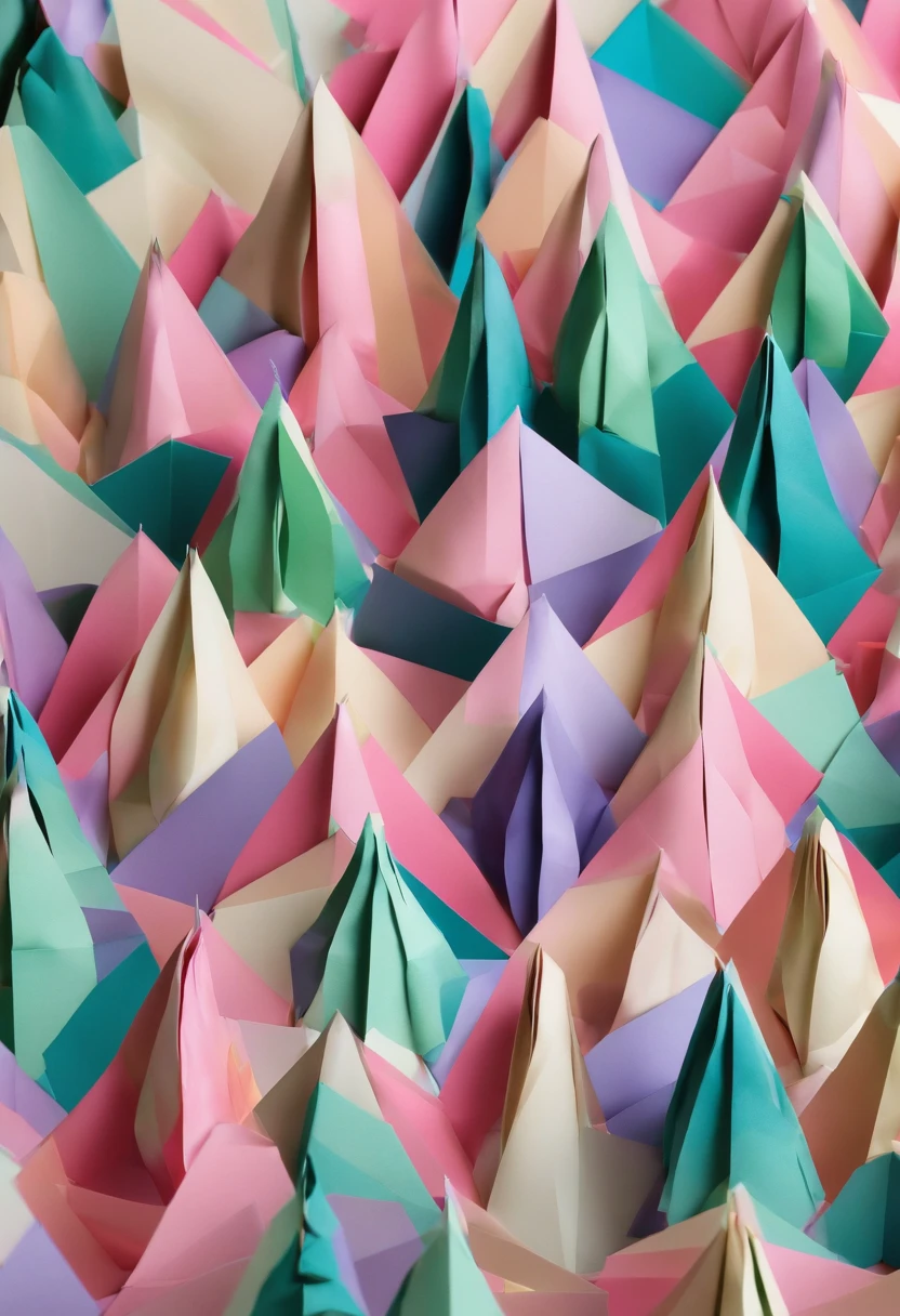 Pleasant words,(paper art, Quilted paper art:1.2, geomerty:1.1,bamboo forrest,a 3D render), (Extremely colorful, Best quality, Detailed details, Masterpiece, offcial art, movie light effect, 4K) Christmas