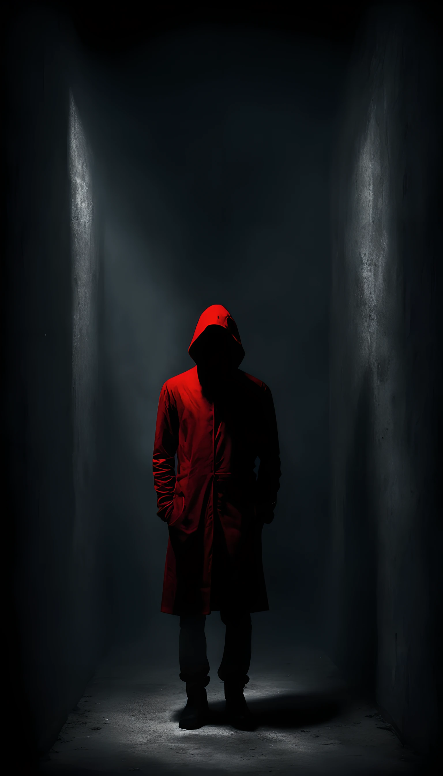 Dark, Shadowy, Red, Manipulation, Person