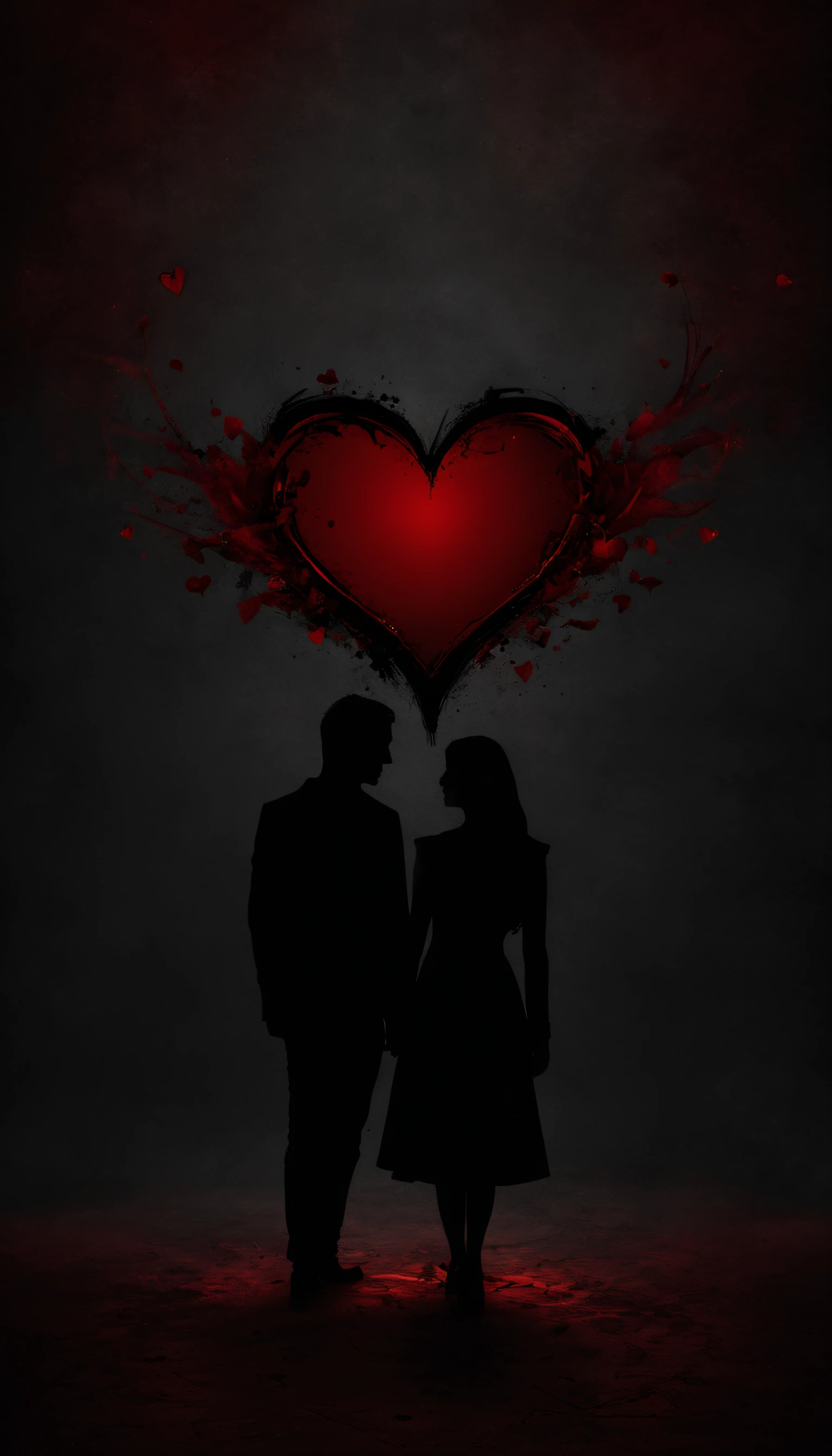 Dark, Love, Shadowy, Red, Manipulation, Banner Style