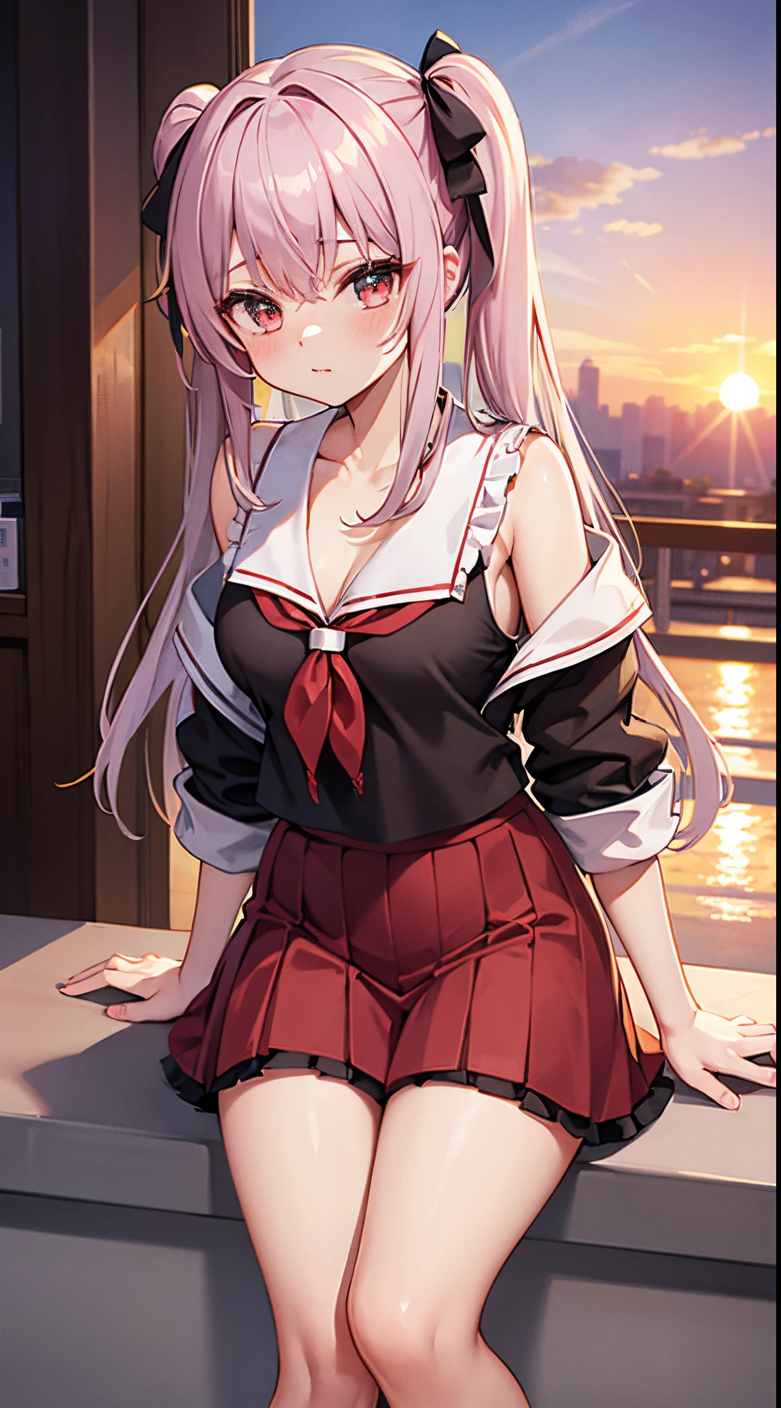 the sunset,School,Lolita prostitute,夏天,Chuqing