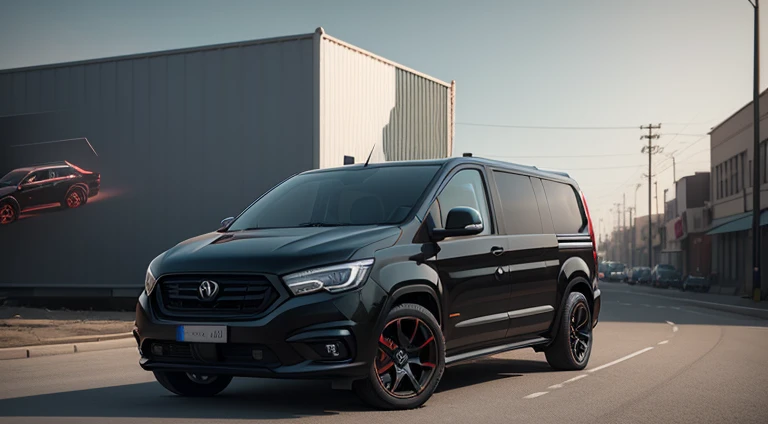 modern 4x4 van, car render, realistic, 3D, digital billboard, point cloud, Unreal Engine 5, Keyshot, Octane, ArtStation trending, ultra high detail, ultra realistic, cinematic, 8K, Zaha Hadid style, nanospace, plastic material, dark atmosphere