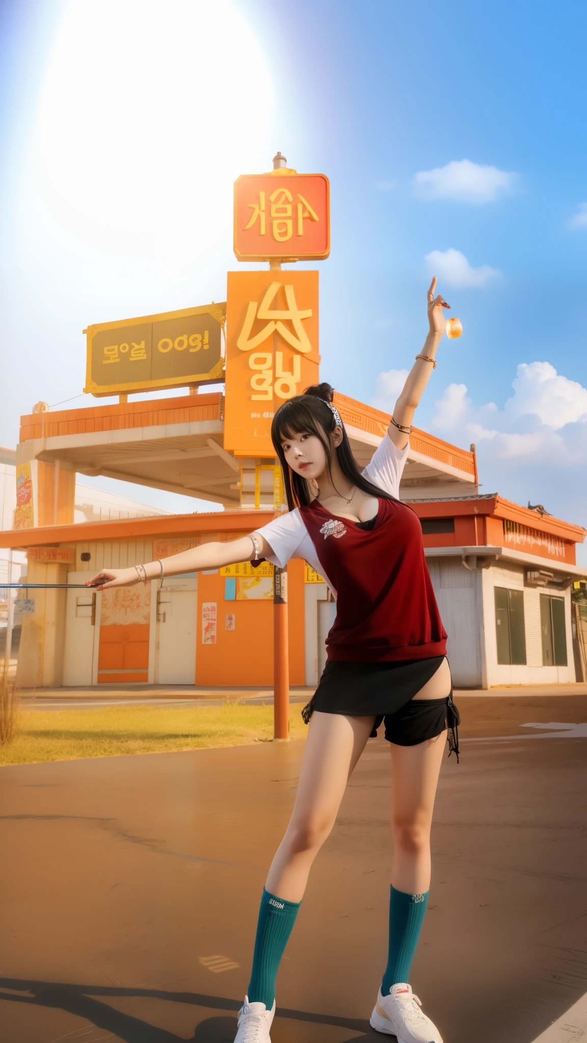 Anime, Korea, 1 girl, beautiful, 8k Quality, black hair, long hair, sexy 18+, very big breasts,