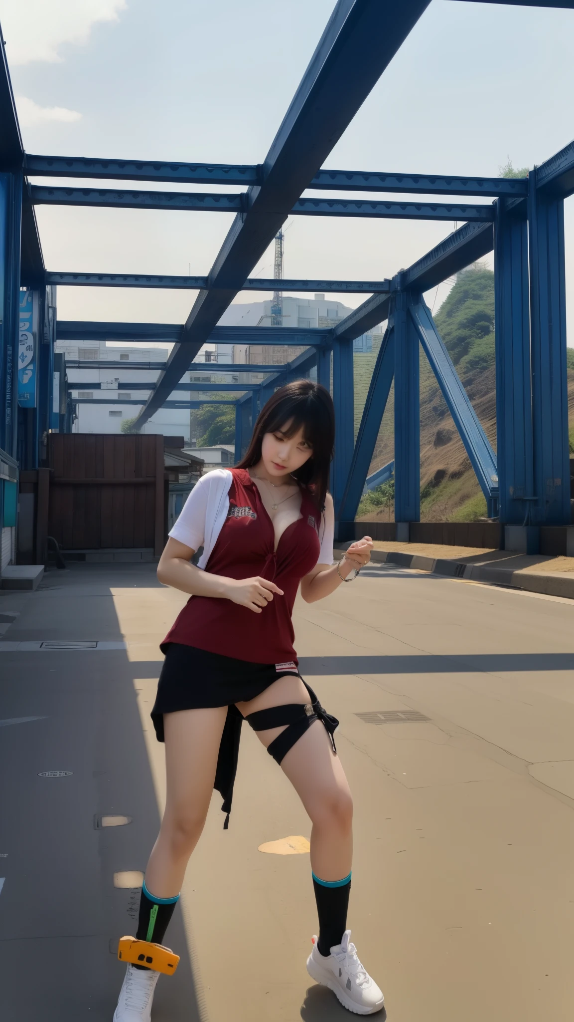 Anime, Korea, 1 girl, beautiful, 8k Quality, black hair, long hair, sexy 18+, very big breasts,