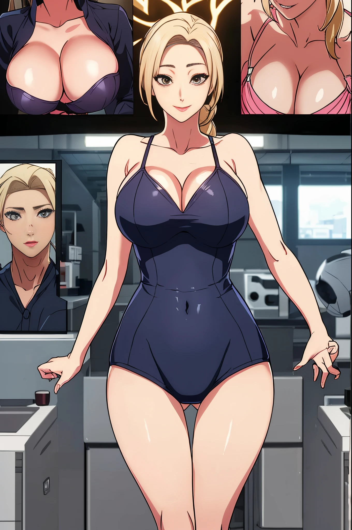 T5un4D3, Branding,Tsunade, ((Erotica, Sensual milf, lascivious))、8K, 1 Girl Em, Solo,Breast cleavage,(​masterpiece:1.4),(superior image quality:1.4),(shinny skin),Tsunade_senju、a smile、Large Thigh、big butts,