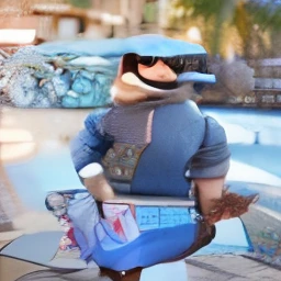 Cartoon character of a man wearing black glasses and a blue shirt, um personagem animado, Caractere estilizado, animation style rendering, 3D estilizado, Arnold Maya render, 3 d render stylized, toon render keyshot, Personagem 3D, Personagem 3D, 3d rendering stylized, 3 d character render, personagem de desenho animado, Personagem de close up, Pose de personagem, (Estilo Pixar) (master part:1.2) (Bokeh) (best quality) (pele detalhada) (textura detalhada) (8k) (argila) (Cinematic lighting) (foco nítido,Senta e vaza a parte superior do corpo