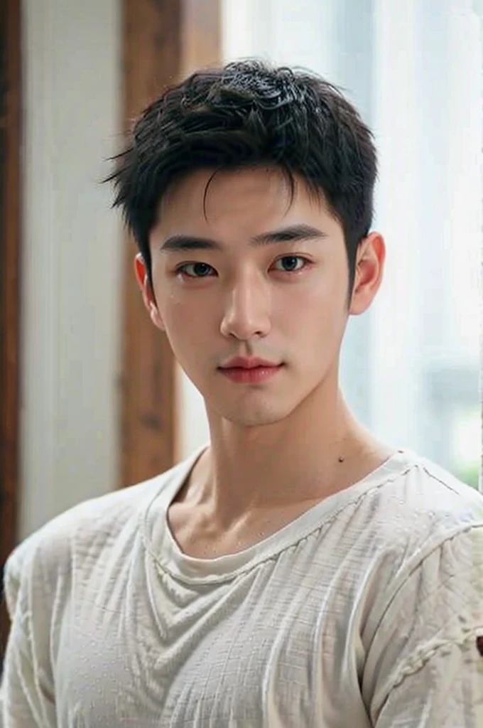 Handsome Boy Photo,soft face,black hair,black eyes