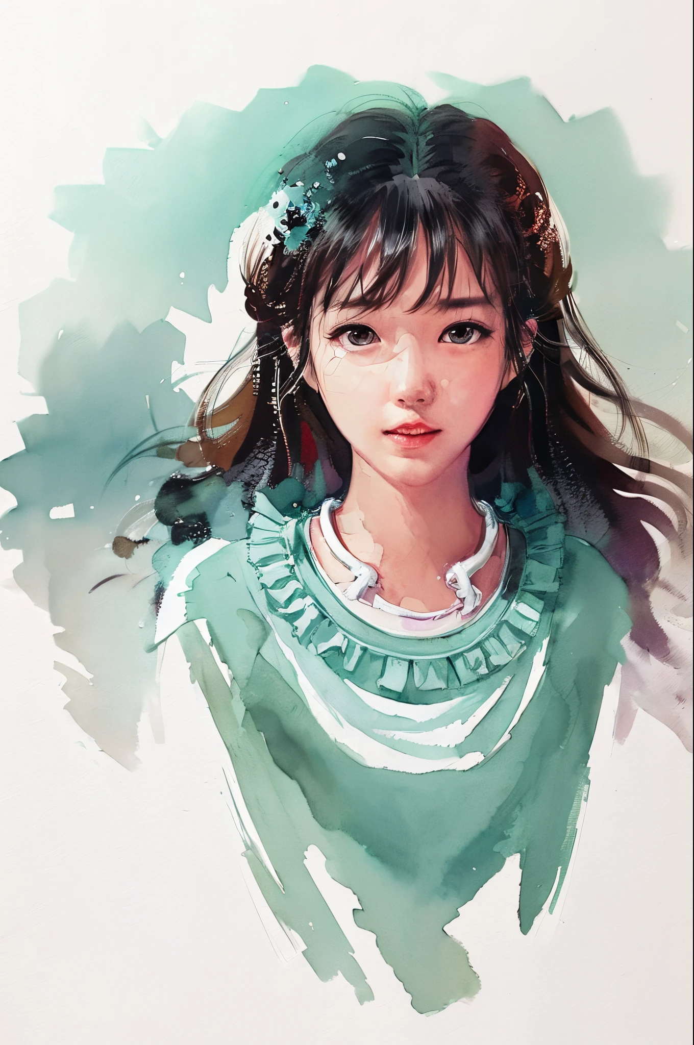 (upper body: 1.5),(white background:1.4), ((tachi-e)), original,(illustration:1.1),(best quality),(masterpiece:1.1),(extremely detailed CG unity 8k wallpaper:1.1), (colorful:0.9),(panorama shot:1.4),(full body:1.05),(solo:1.2), (ink splashing),(color splashing),((watercolor)), clear sharp focus,{ 1girl standing },((chinese style )),(flowers,woods),((top-quality)), ((masterpiece)), ((ultra-detailliert)),(8k wallpaper:1.2),(Ultra-high resolution:1.2),(masterpiece:1.1),wallpaper,High quality,(High detail),(absurdres, highres, ultra detailed),( best quality:1.2),A beautiful girl,looking elsewhere, absolutely stunning