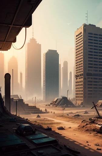 I found a base in a post-apocalyptic wasteland city