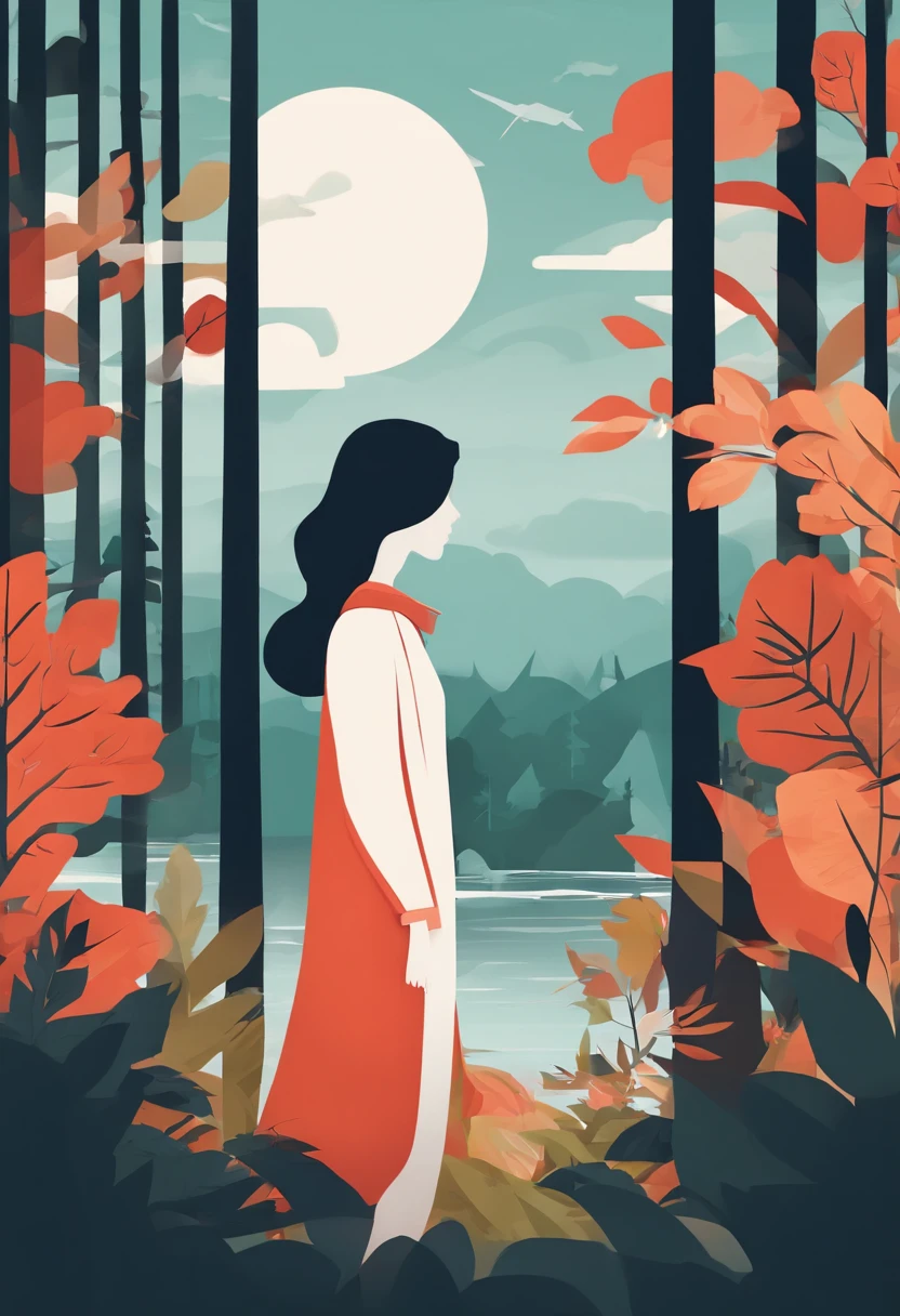 Girl in the forest