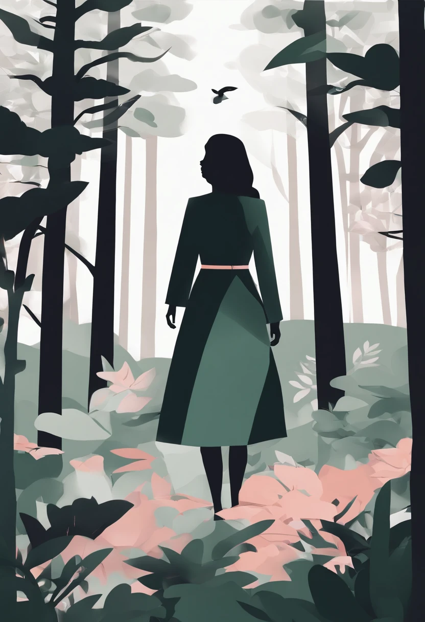 Girl in the forest