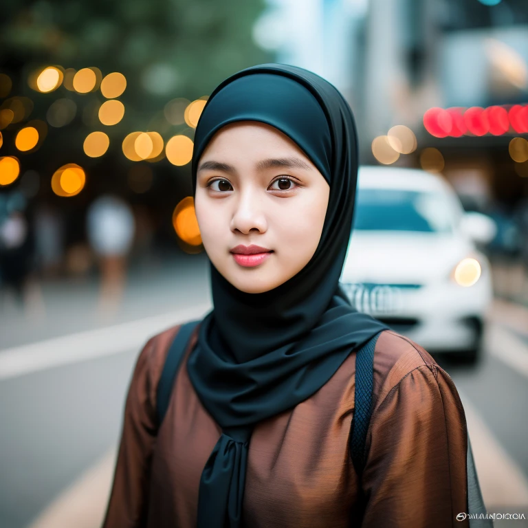 Thin girl ((thick lips:1.4)), Lace, (Happy smile), (((HIJAB MALAY GIRL))), masutepiece, High quality, UHD 32K, Realistic face, Realistic skin feeling , A Japanese Lady, 8 years old, , Very cute and baby-like face, (((FLAT CHEST))), (Night time at forest), ((look In front  at the camera and SADNESS)), (((FLUORESCENCE))), (((CUTE GIRL))), ((RED & YELLOW LIPS)), ((Floral Pattern)) little wearing strapless bra, strapless colorful bra, tired walking in the middle of the city looking for friends is not easy, (((BOKEH BACKGROUND)))