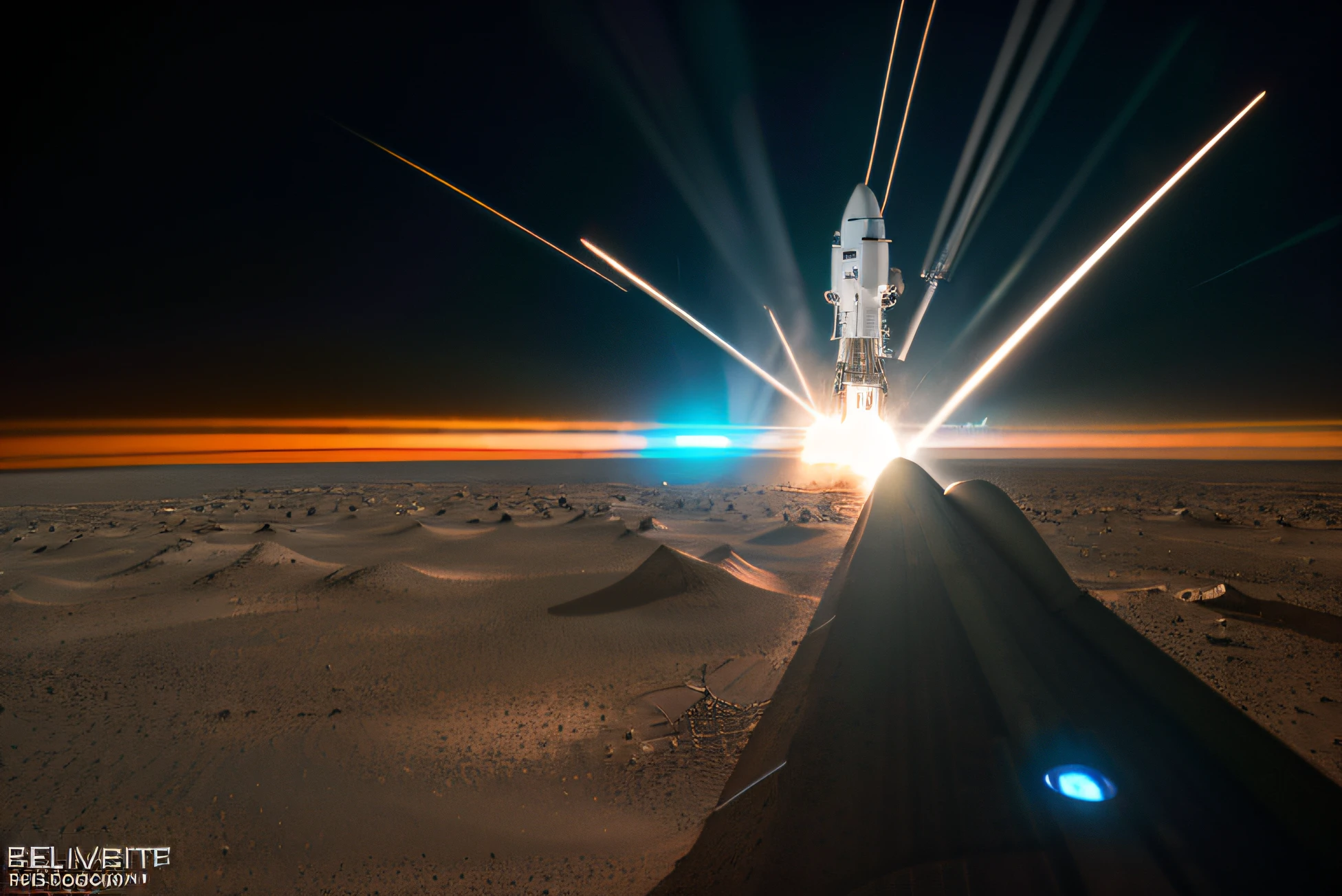 Advanced rocket lands on Mars, sense of science and technology, Astronauts waving on the rocket, Metallic, wave a hand at the camera, Bright picture, different devices, Futuristic, Large aperture close-up, Master of photography, Factory machine details, ultra-wide-angle, High realism , Light and darkness