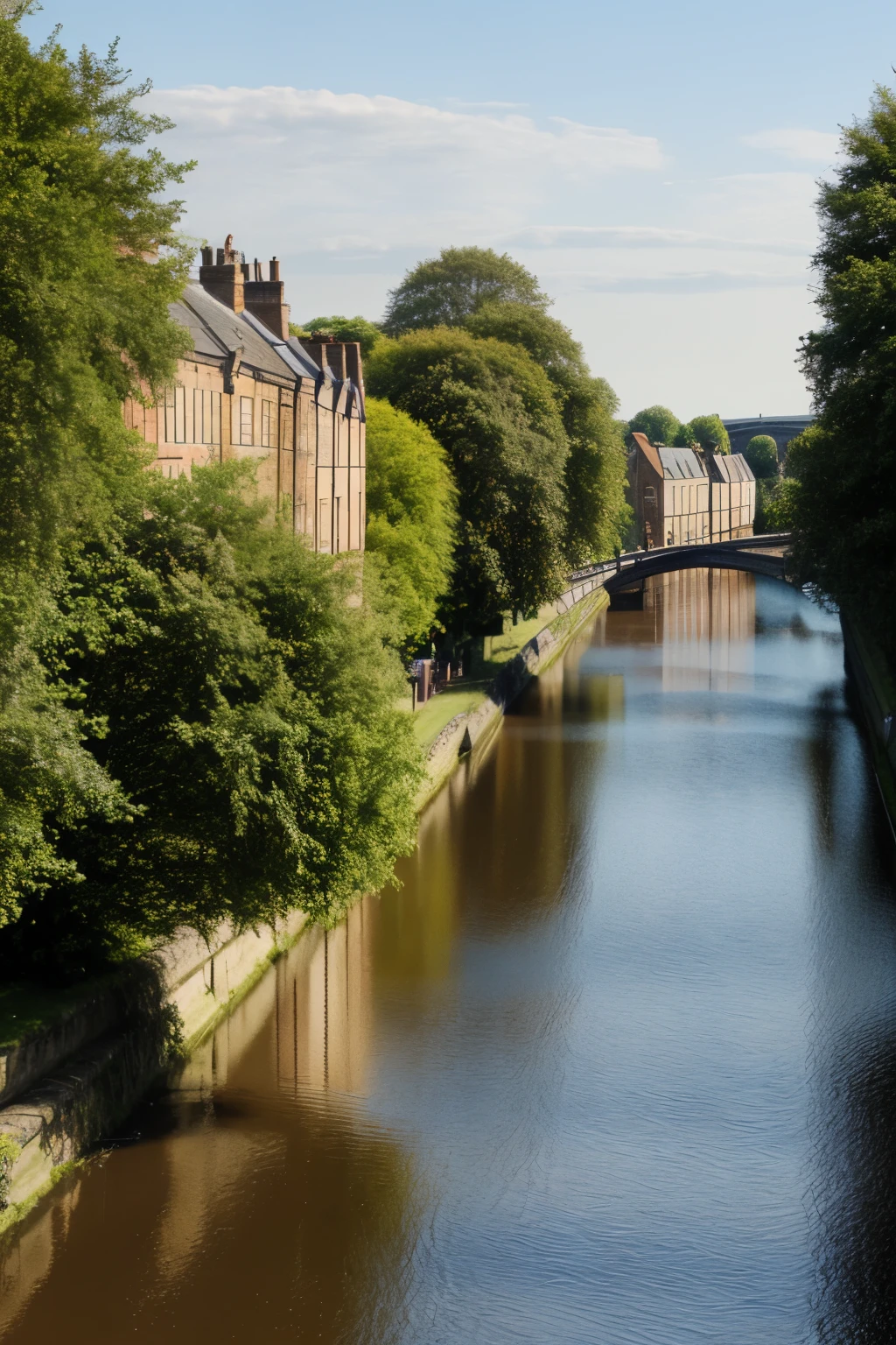 Highly detailed stunning York, river Ouse landscape, Yorkshire