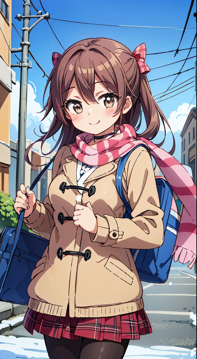 (Cute illustration:1,2),(Absurd realistic structure details),(High resolution complex and detailed text quality),(High-resolution microstructure、High poly 3 boobs boobs boobs D rendering correction),Methods of geometry,Careful explanatory anatomy,
BREAK,
1girl in, (Cute:1.5),(Chibi:0.5),(kawaii:2.0),(Lori:2.0),(7 year old girl),(Solo:1.65),BREAK, (flat chest:1.2,), Clear skin, Beautiful skin, Shy, One Beautiful Girl,(Hair Bow, reddish brown hair, Twin-tailed:1.2), (Brown eyes, long eyelashes, Double eyelids: 1.2), Shiny skin, gleaming skin,Clear skin, Beautiful skin,( A smile:1.5), Solo,gleaming skin, Clear skin, Beautiful skin(best quality face),(Top quality glowing eyes), (The best smile,Doya face:1.45), Blake is Blake (dark navy theme:1.3), (Wear a dark blue duffel coat over your school uniform、Only the hem of the skirt is exposed:1.4), (Black and white plaid pleated skirt:1.1), ((Dark brown pantyhose, lowfers):1.2),
BREAK (Pink Theme:1.3), (pink plaid knit scarf:1.4),
BREAK,(day), a closed mouth,(architecture, building, Choker, city, Cityscape, Outdoors, building, city,lamp post, Power lines, scarf, skyporn, Snow, Solo, utility pole, Winters:1.55), Waterfall,depth of fields,
BREAK,wakame,wakame,wakame,(Cowboy Shot:1.4),
BREAK,(Blurry background:1.3),(absurderes, hight resolution, Super Detail Art),cel shading,Clear Color, Lonely optical effect, Beautiful pictures, Bright glow, mystic atmosphere,(Close-up of girl:1.1), Mystical light particle effect,manga influence, clean line drawings,