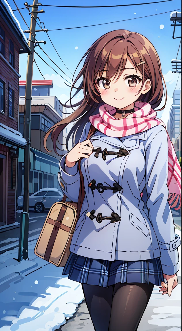(Cute illustration:1,2),(Absurd realistic structure details),(High resolution complex and detailed text quality),(High-resolution microstructure、High poly 3 boobs boobs boobs D rendering correction),Methods of geometry,Careful explanatory anatomy,
BREAK,



1girl in, (Cute:1.5),(Chibi:0.5),(kawaii:2.0),(Lori:2.0),(7 year old girl),(Solo:1.65),BREAK, (flat chest:1.2,), Clear skin, Beautiful skin, Shy, One Beautiful Girl,(Hair Bow, reddish brown hair, Twin-tailed:1.2), (Brown eyes, long eyelashes, Double eyelids: 1.2), Shiny skin, gleaming skin,Clear skin, Beautiful skin,( A smile:1.5), Solo,gleaming skin, Clear skin, Beautiful skin(best quality face),(Top quality glowing eyes),  (The best smile,Doya face:1.45), Blake is Blake (dark navy theme:1.3), (Wear a dark blue duffel coat over your school uniform、Only the hem of the skirt is exposed:1.4), (Black and white plaid pleated skirt:1.1), ((Dark brown pantyhose, lowfers):1.2), 
BREAK (Pink Theme:1.3), (pink plaid knit scarf:1.4),


BREAK,(day), a closed mouth,(architecture, building, Choker, city, Cityscape, Outdoors, building, city,lamp post, Power lines, scarf, skyporn, Snow, Solo, utility pole, Winters:1.55), Waterfall,depth of fields,

 BREAK,wakame,wakame,wakame,(Cowboy Shot:1.4), 

BREAK,(Blurry background:1.3),(absurderes, hight resolution, Super Detail Art),cel shading,Clear Color, Lonely optical effect, Beautiful pictures, Bright glow, mystic atmosphere,(Close-up of girl:1.1), Mystical light particle effect,manga influence, clean line drawings,