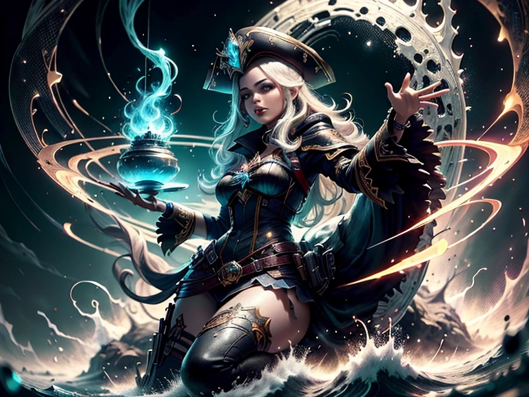 Original, full body photo looking at the camera, papel de parede muito detalhado, very detailed illustrations, (1 ) , corpo feminino perfeito, olhos bonitos, (rosto delicado) , (seductiveexpression) , olhos, impacto,
Pirate hat, traje de pirata1.5, pirata, navio pirata, red-lips, por baixo1.2, quadris largos, volta1.3, luvas pretas,
(pele brilhante) , (best ilumination) , (detalhe super-complexo) , Unidade 4K, (CG super-detalhado: 1.2) , (8k: 1.2), octane rendering
Dynamic, Flutuante, brilhante, pintura original de League of Legends, Wide viewing angle: 2,
Pureerosface_v1