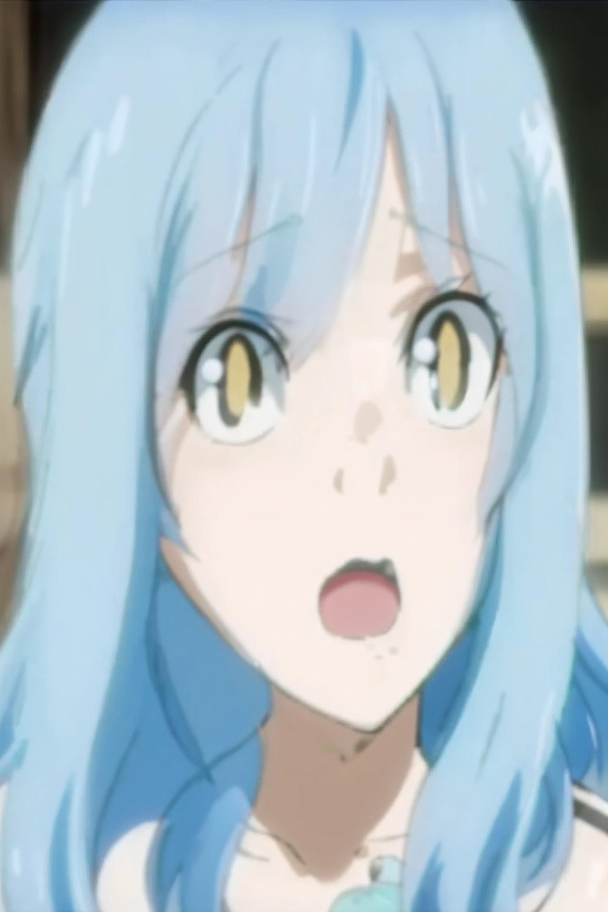 A blue-haired one、Close-up of man with surprised expression, Hilabi, mikudayo, Guang Huili, Play as Yuuki, Rimuru storm side view, Reincarnated Starla Slime Dartacon, Rimuru Storm, rimuru, Meow three, anime girl named lucy