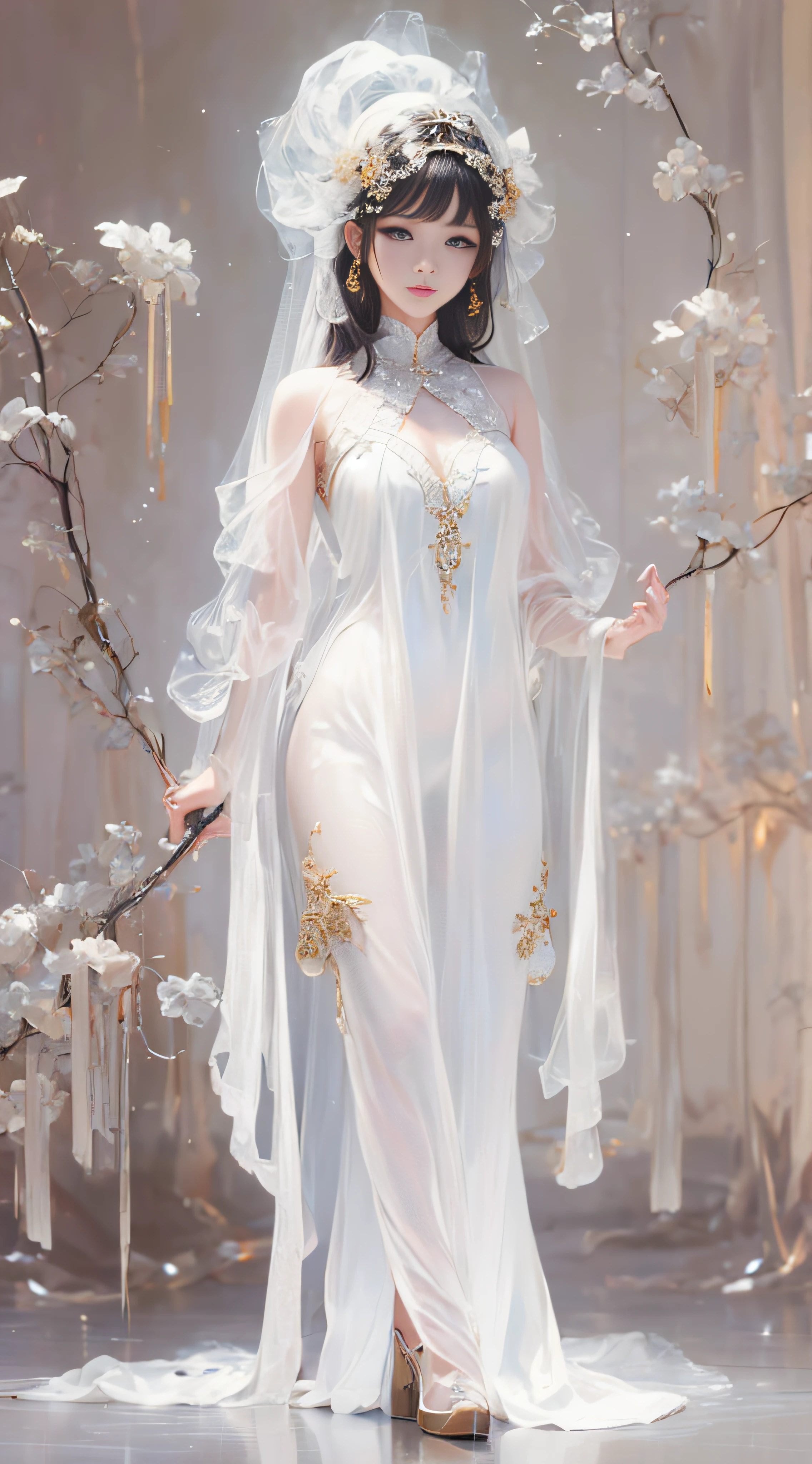 Yue Yao,Sheer tulle dress,Tulle socks