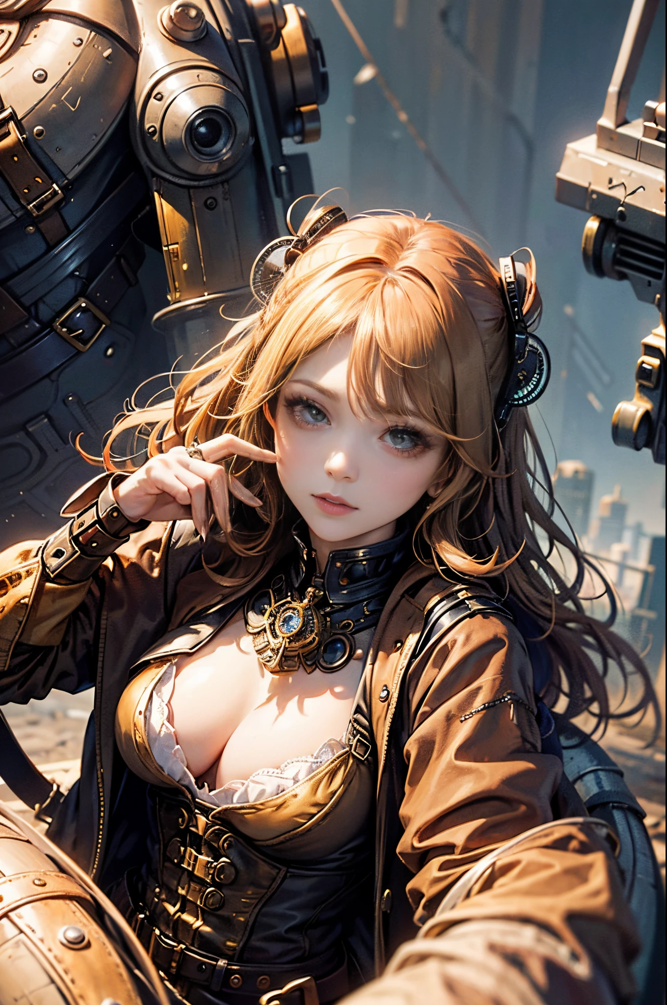 A Beautyful girl in steampunk Lingerie --auto