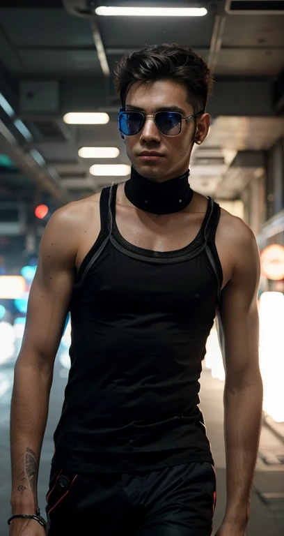 Change background cyberpunk handsome boy, realistic face,8k, ultra realistic