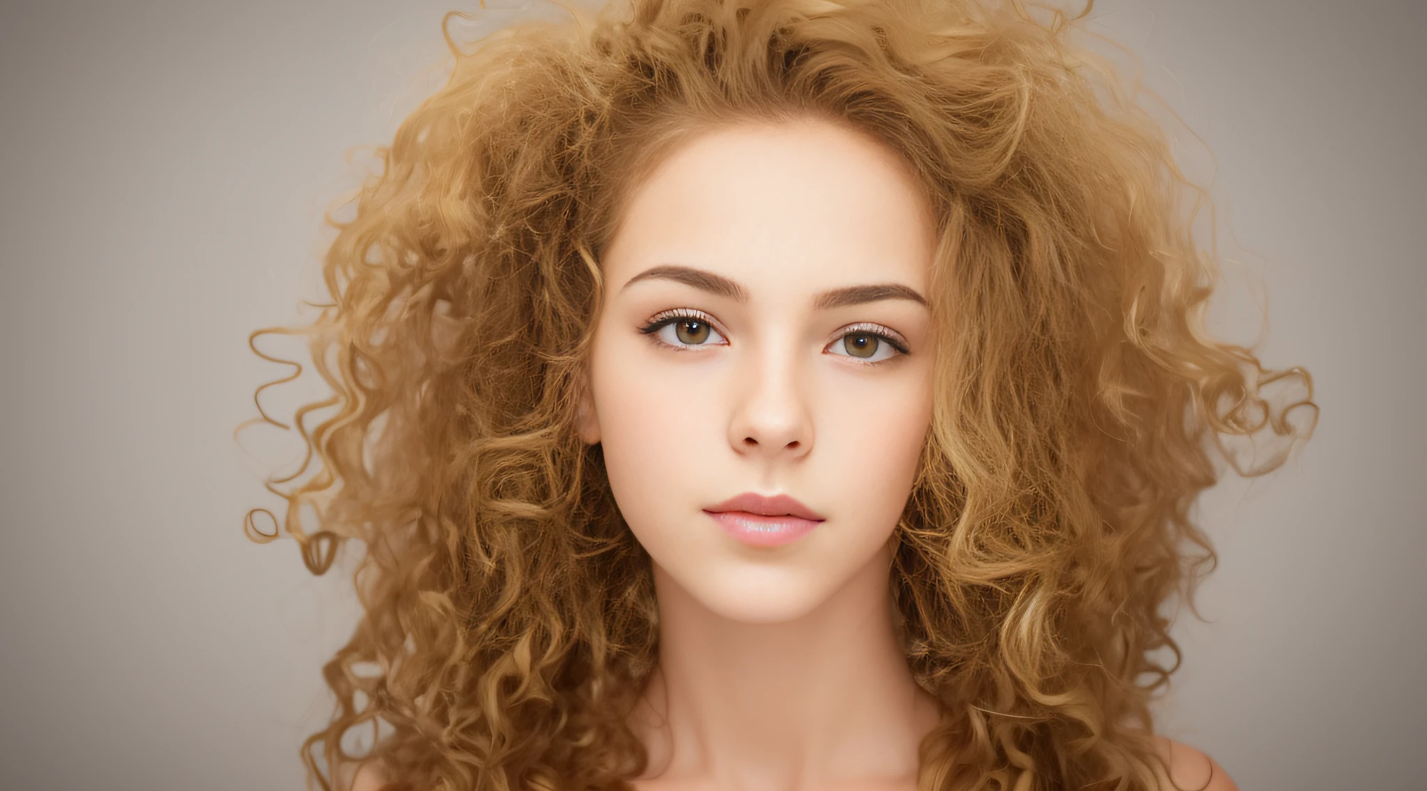 there is a young girl with very long and curly hair, cabelos crespos, cabelos loiros muito cacheados, longos cabelos loiros e cacheados, cabelo virado para fora, longos cabelos loiros cacheados e fofos, hybrid, messy blond hair, messy curly hair, cabelos permeados, cabelos loiros cacheados, menina de cabelos loiros cacheados curtos, cabelo grande, cabelos loiros cacheados muito longos, loiro encaracolado