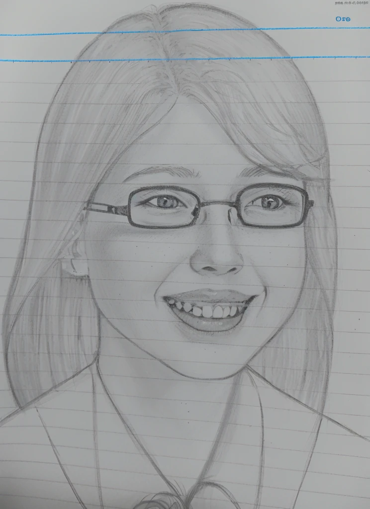 20 generation women beauty women、Wearing glasses、A smile、Remove the nozzle and carefully create the eyes..............................................,mouth and nose、Clarify the eyes、The outline of the face remains unchanged、Hair is black、Girl Smile。Generate skins using color photos。Achieve beautiful teeth alignment、Her eyes are small and cute。
