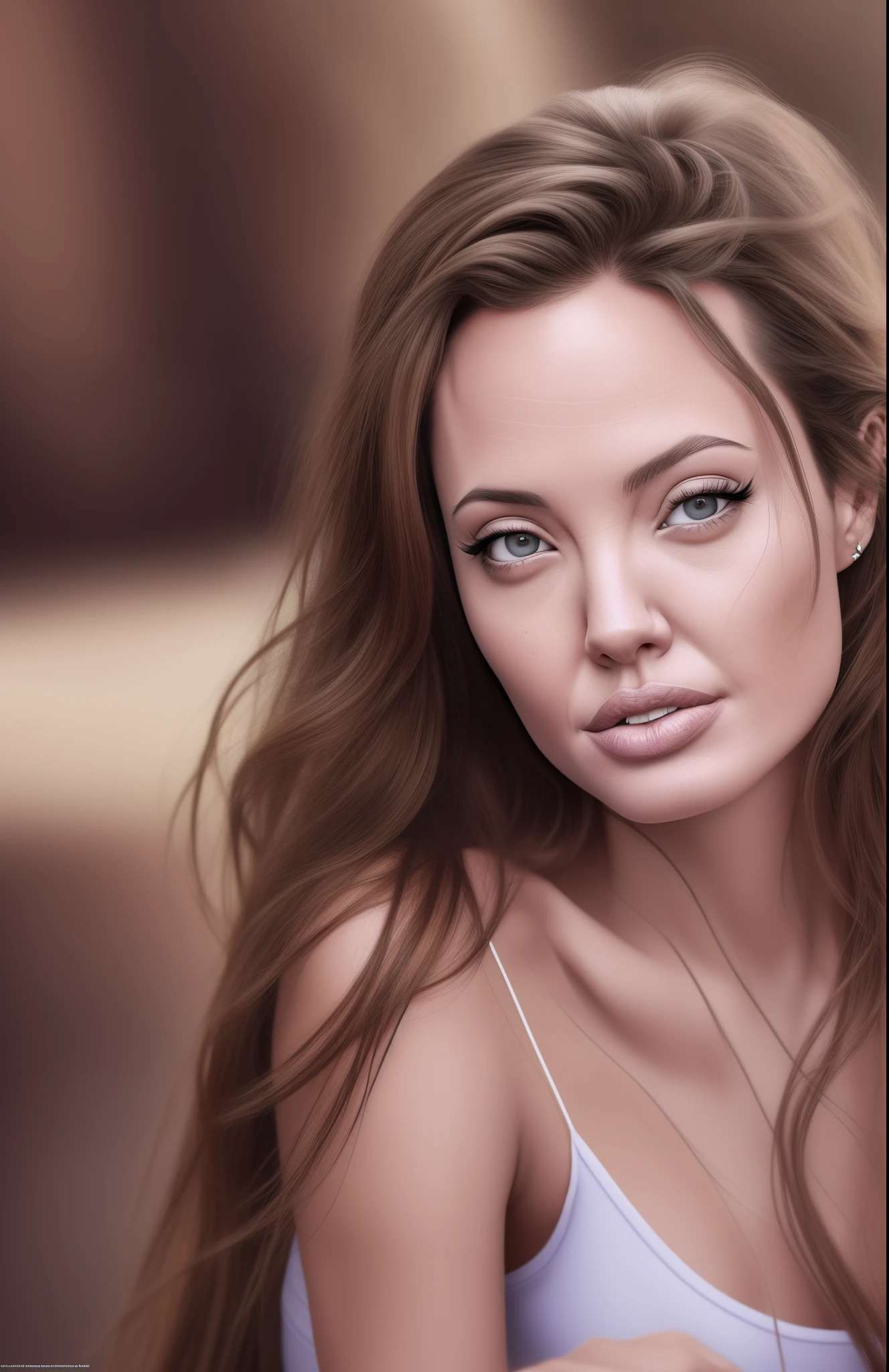Photorealistic photo of 18 years old Angelina Jolie. extremely fine detailed, Young look, 18 years old look. 32k, UHD, fashion, portrait photography, photo --auto --s2